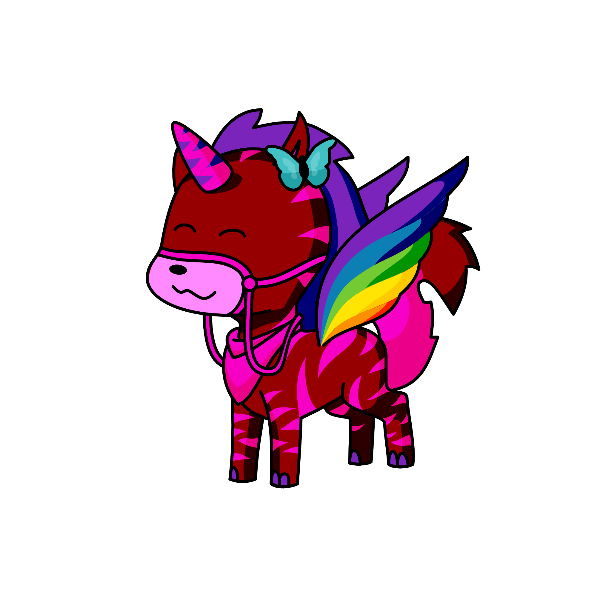 Fiddles the catacorn (cat unicorn), the unicorn