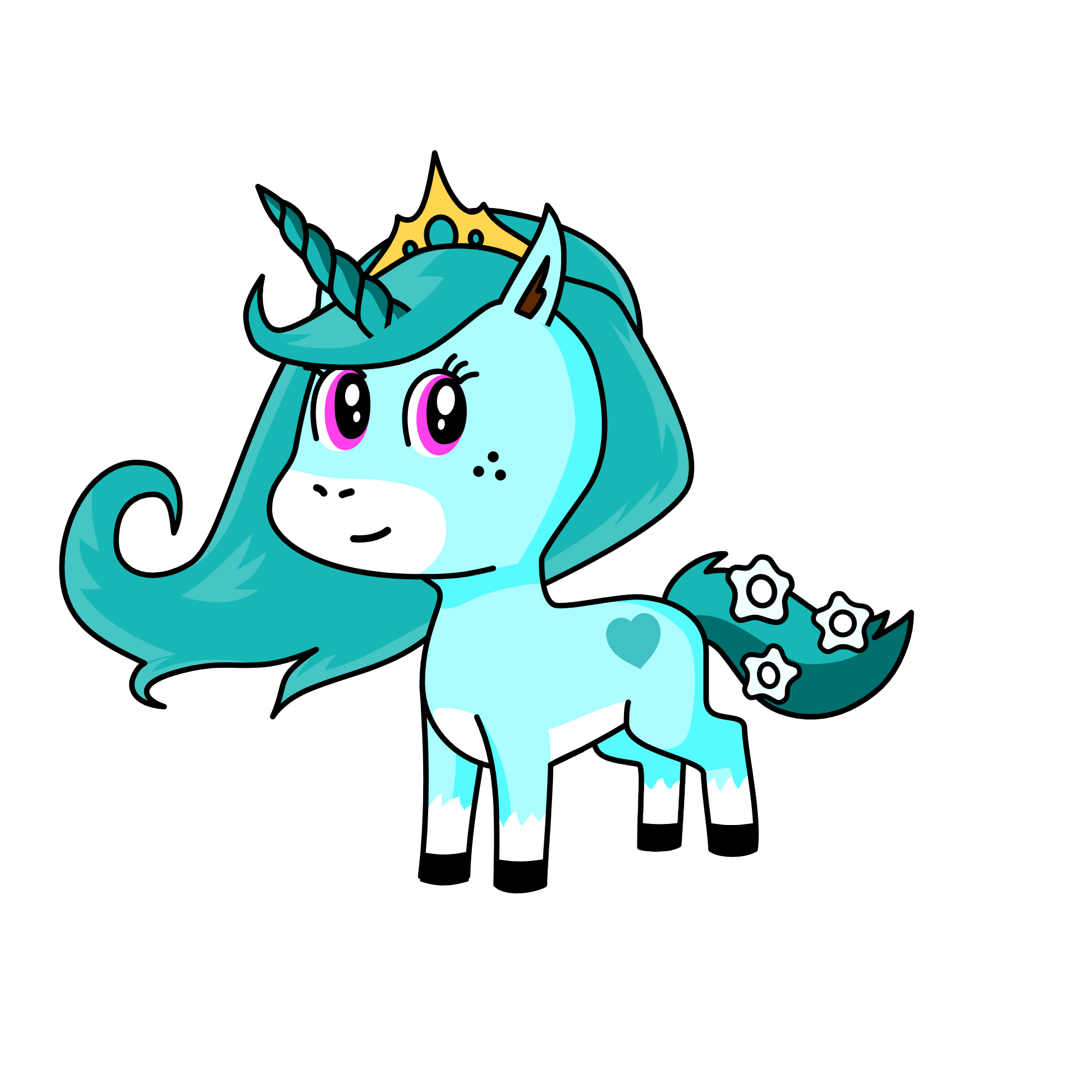 Frost queen of snow unicorns, the unicorn