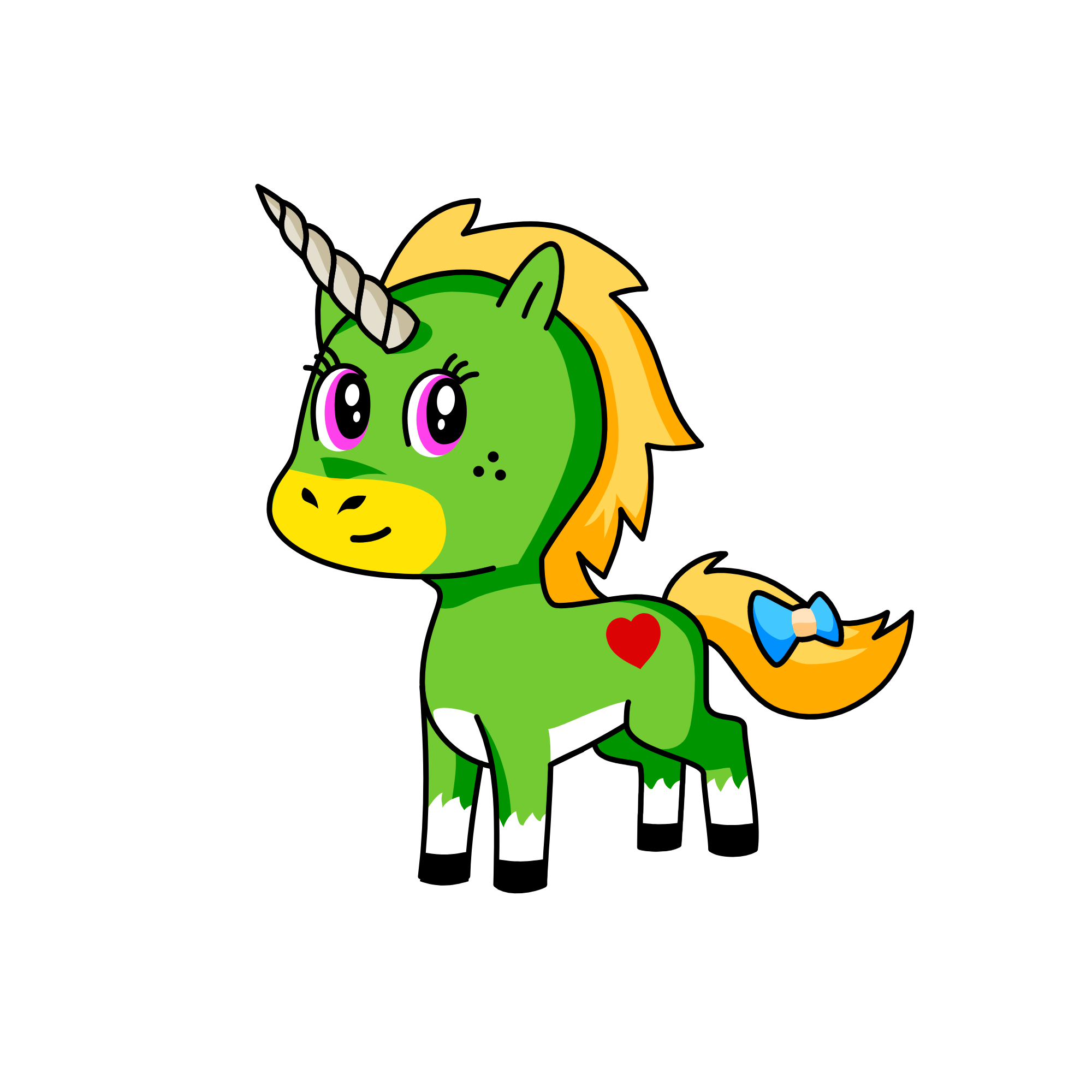 greeny, the unicorn