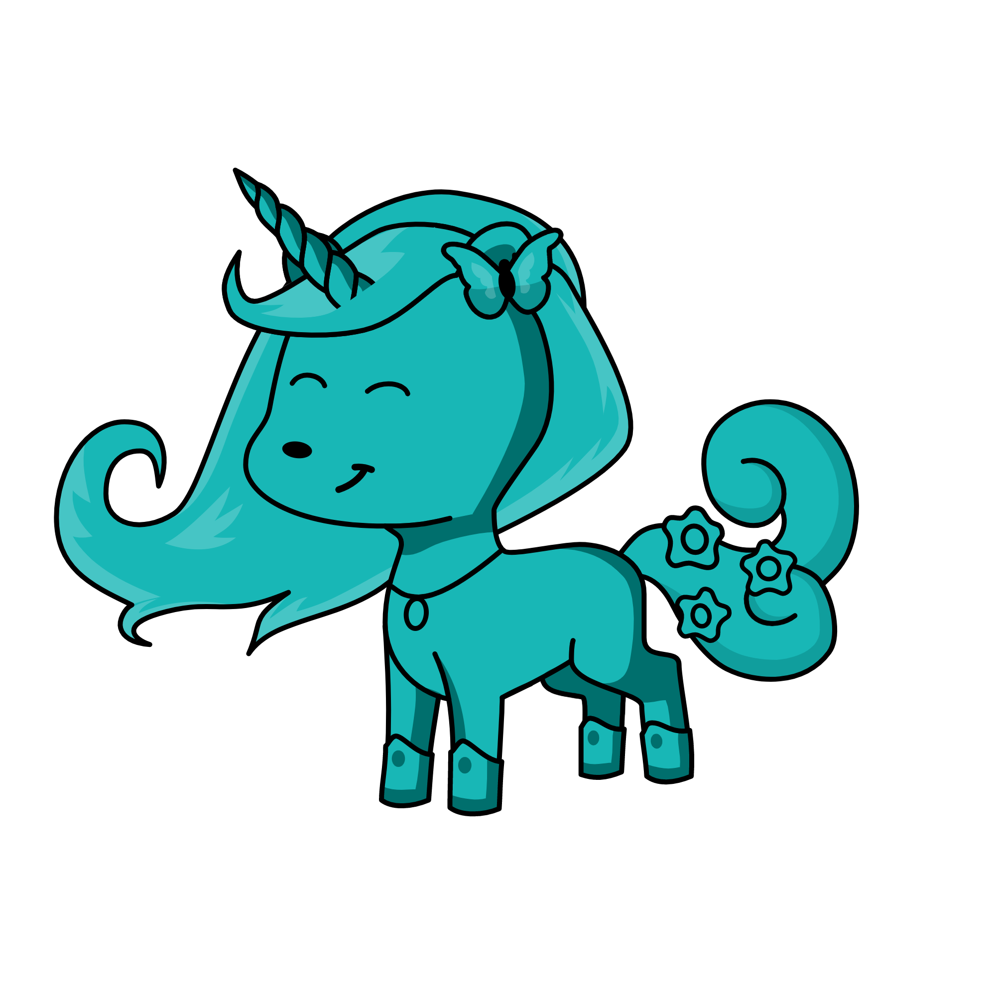 i hate the dark it is scary in the moon, the unicorn