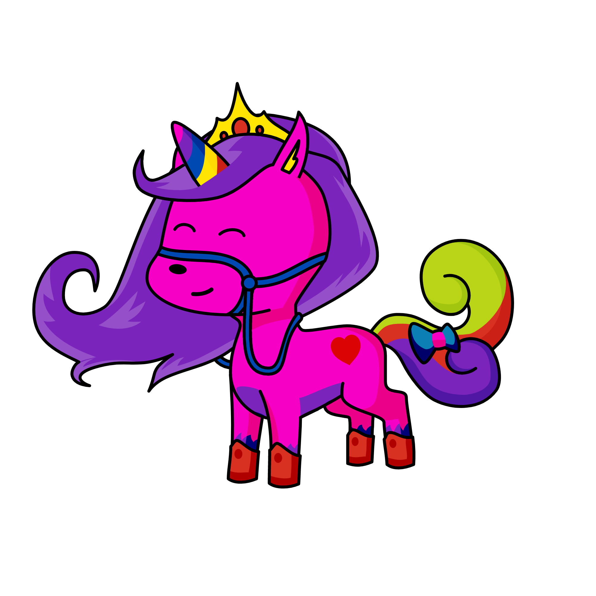 santa's helper but i am a neon helper, the unicorn
