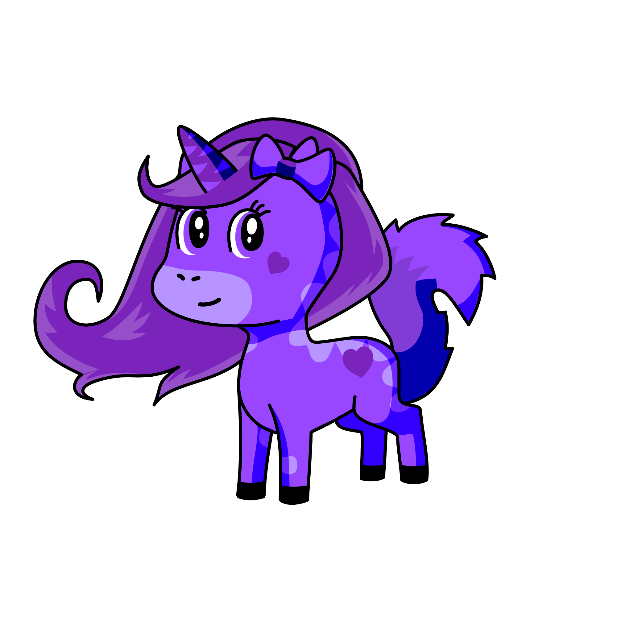 Unicorn Purple, the unicorn