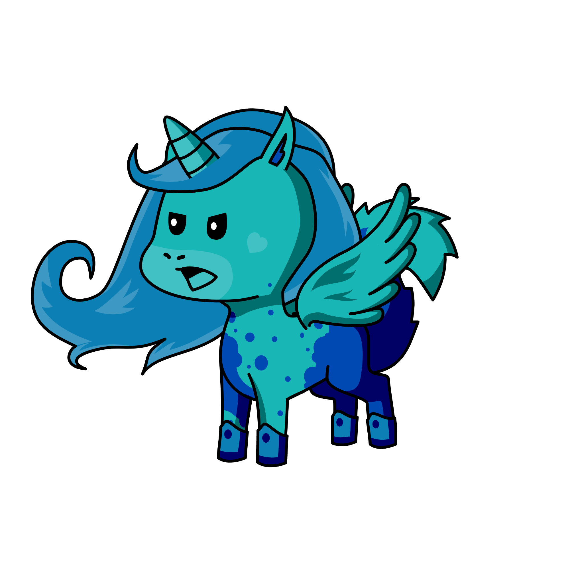 Watery the watercorn, the unicorn