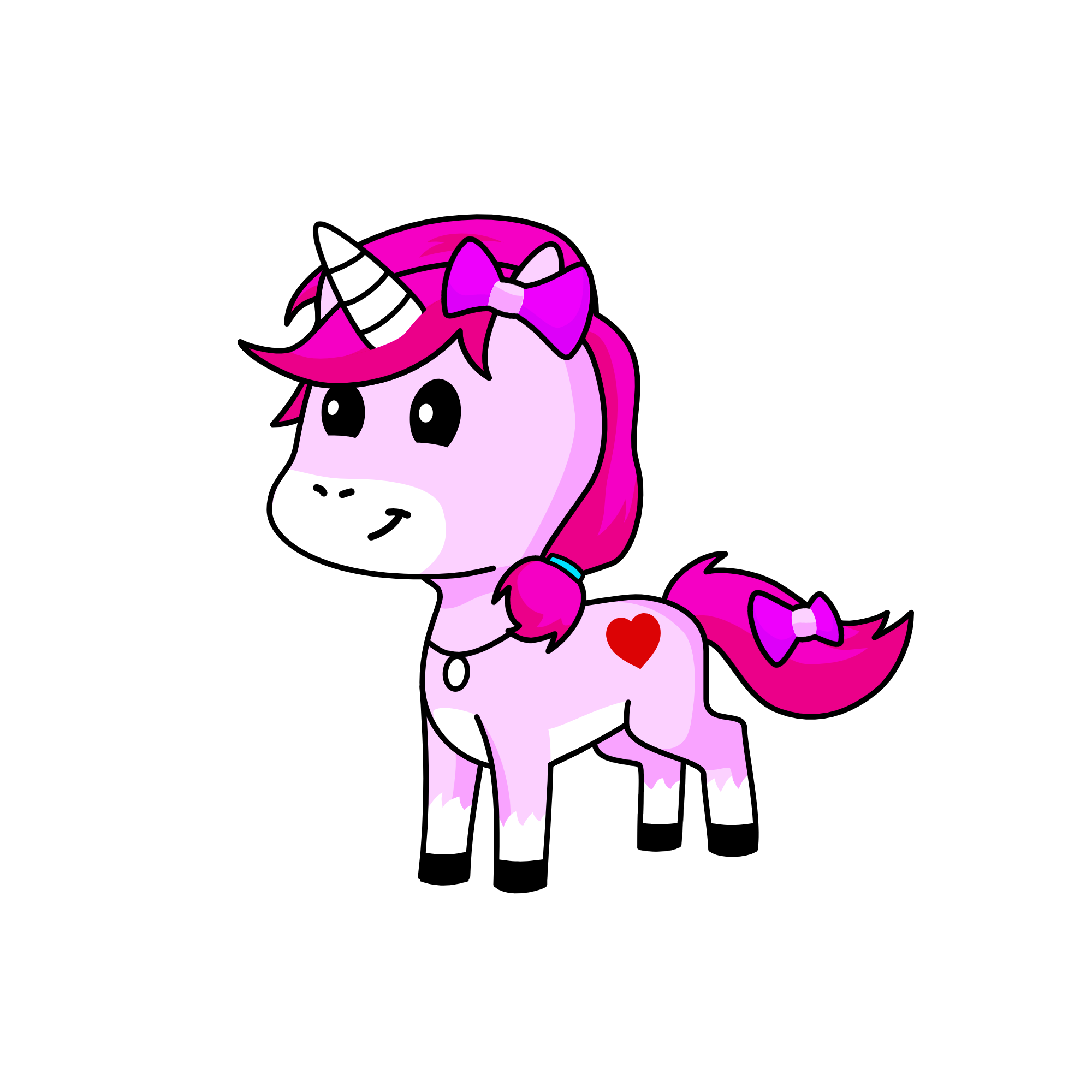 Pinky, the unicorn