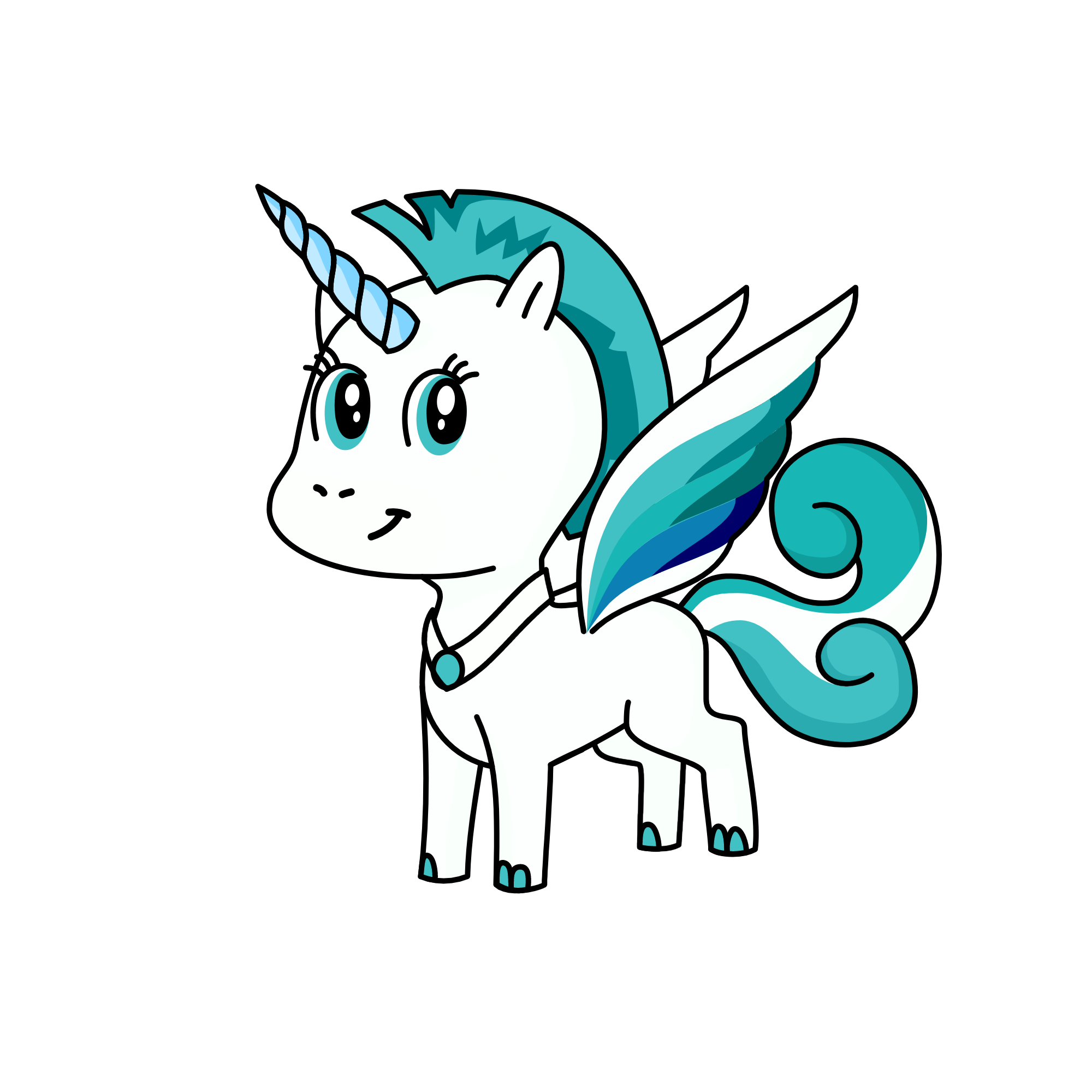 Pegasus, the unicorn