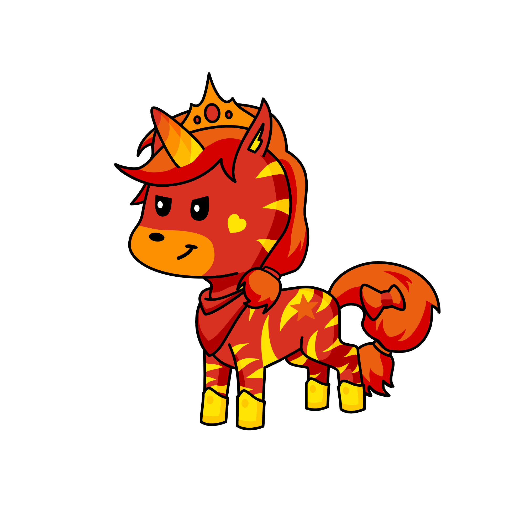 fire girl, the unicorn