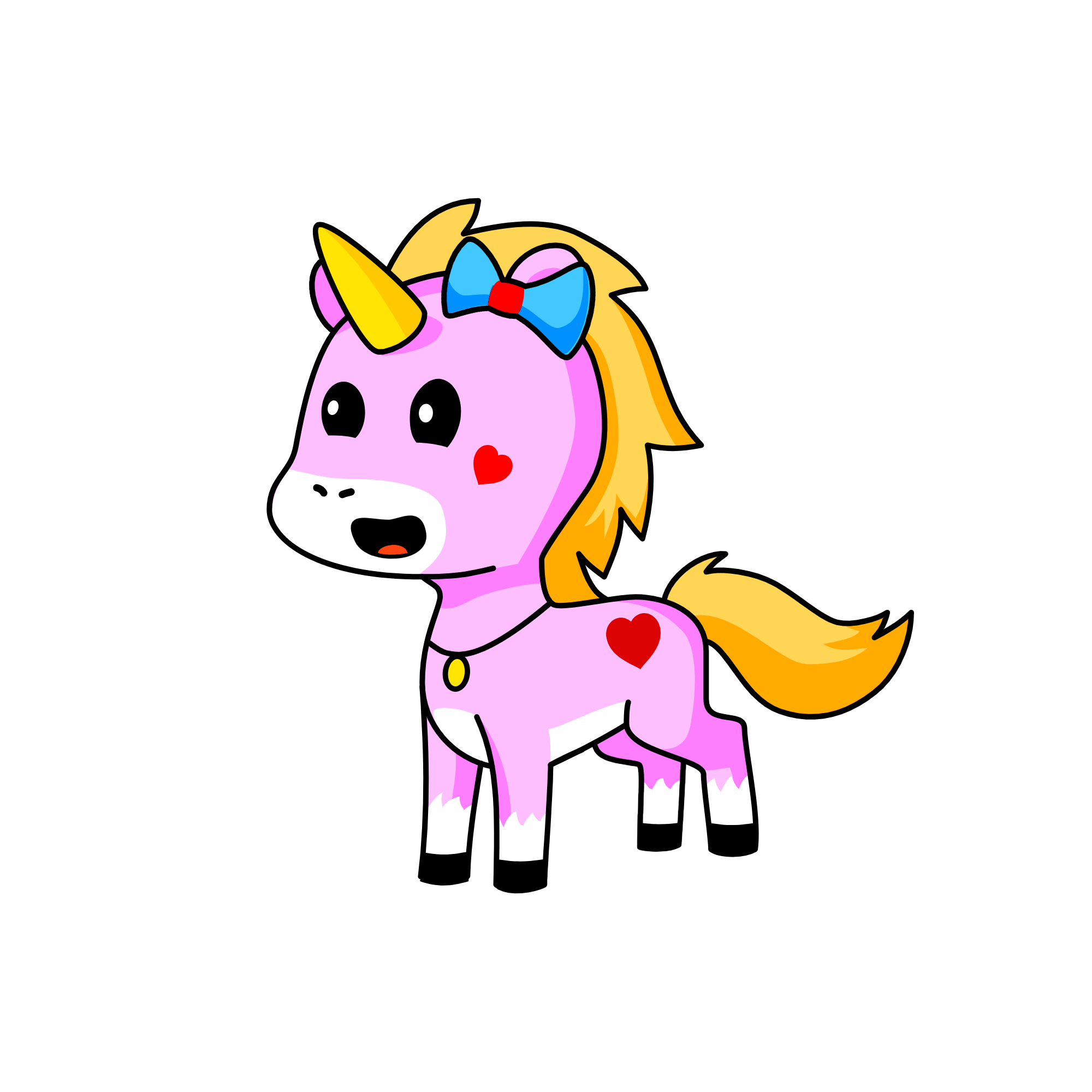 Happy, the unicorn