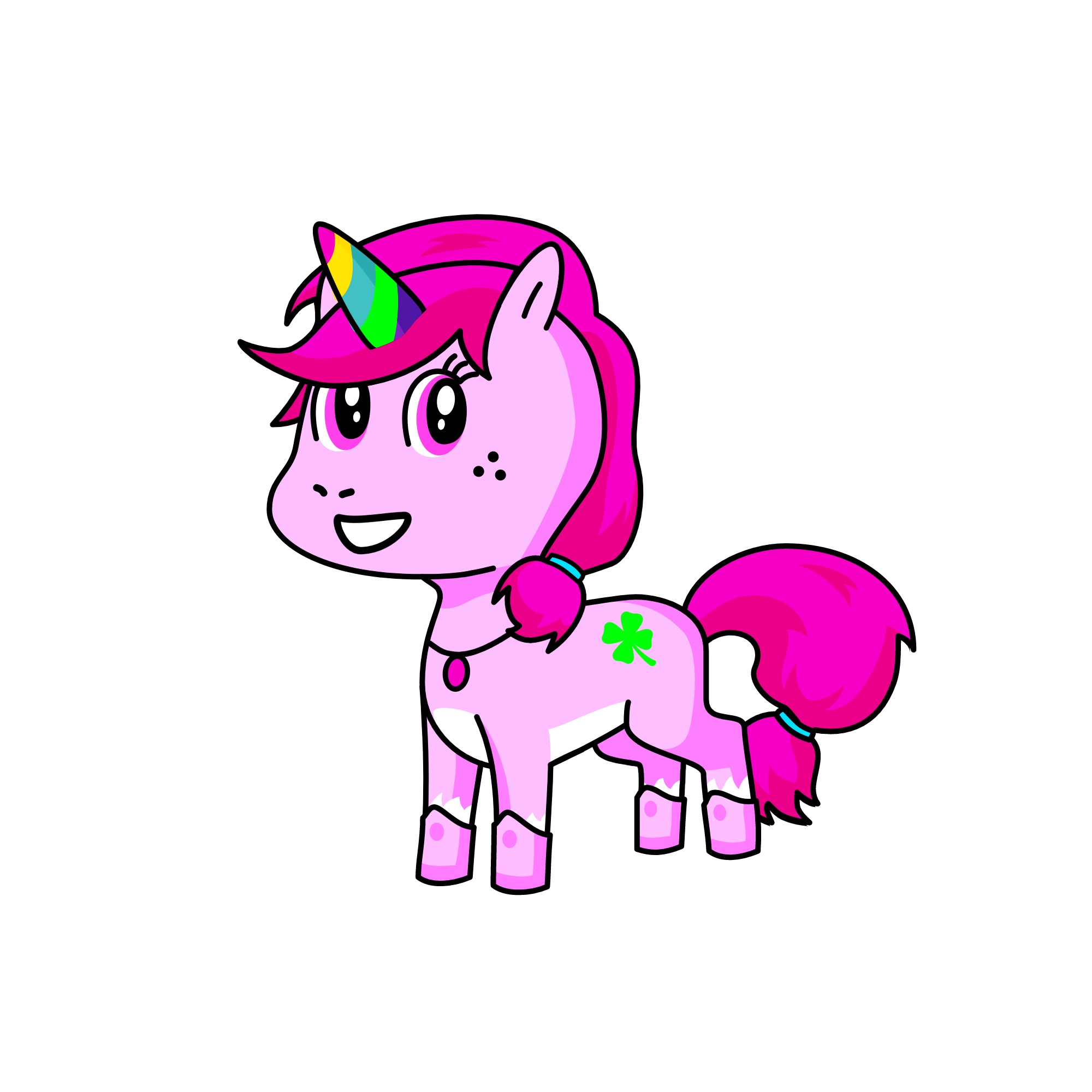 Barber Bella, the unicorn