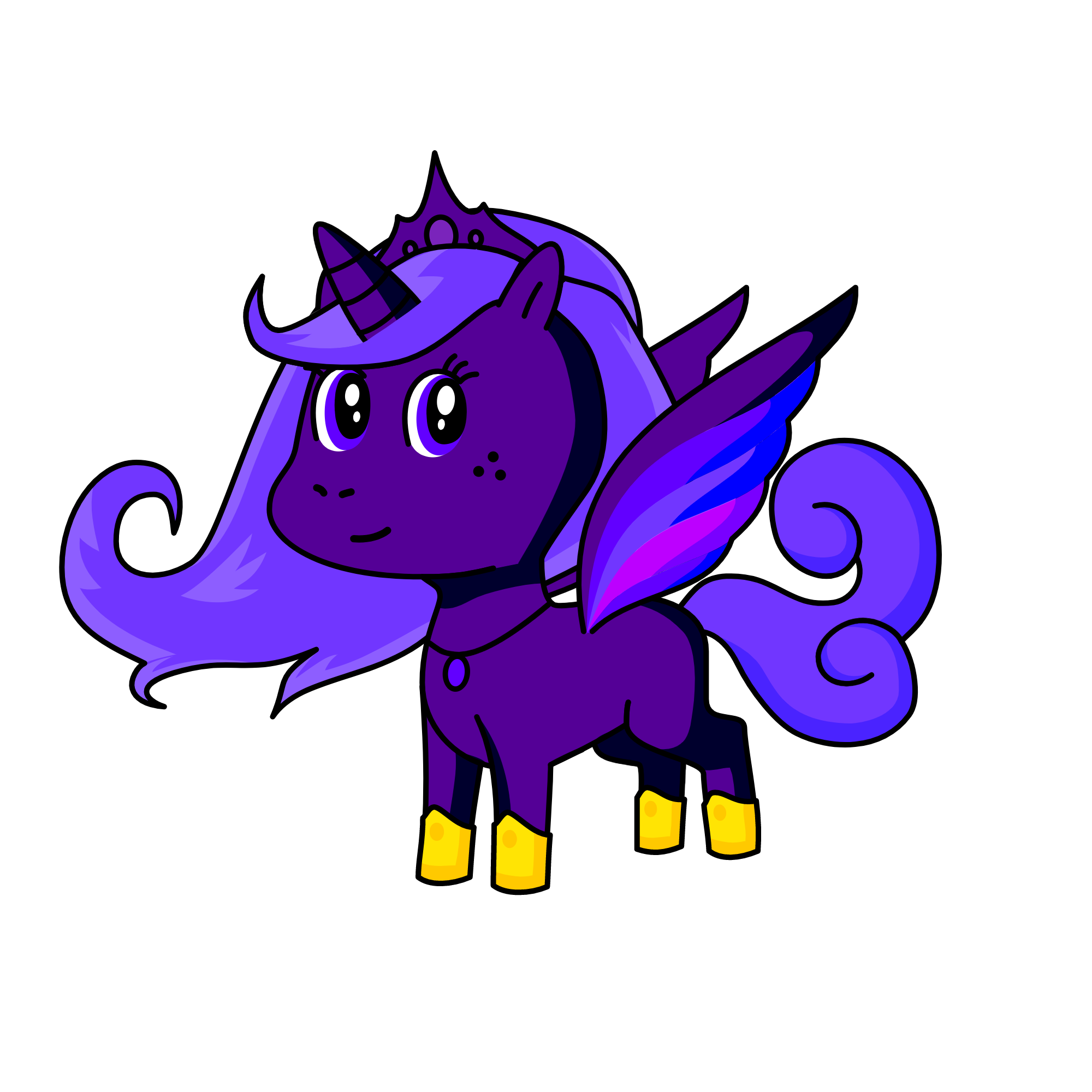 luna from my little pony, the unicorn