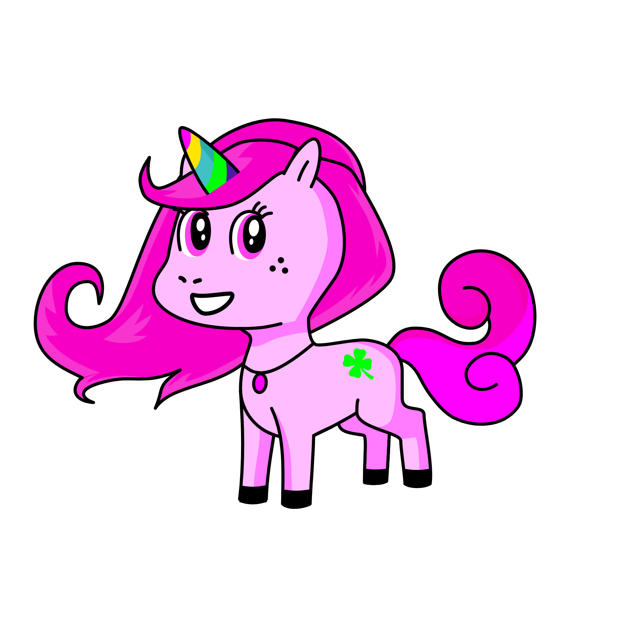 Barber Bella, the unicorn