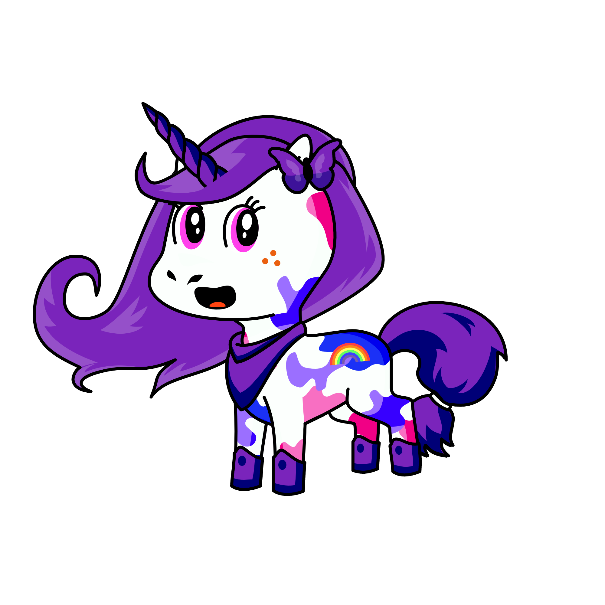 pony, the unicorn