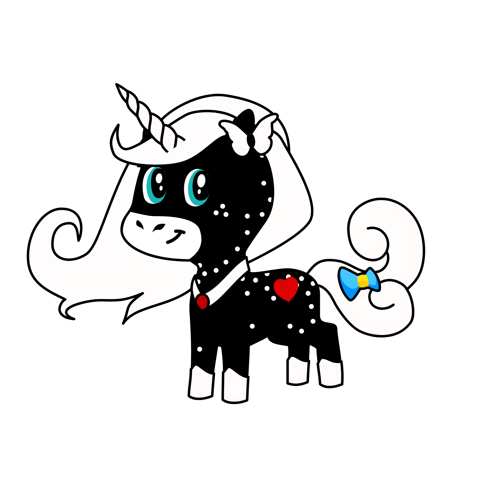 siyah beyaz, the unicorn