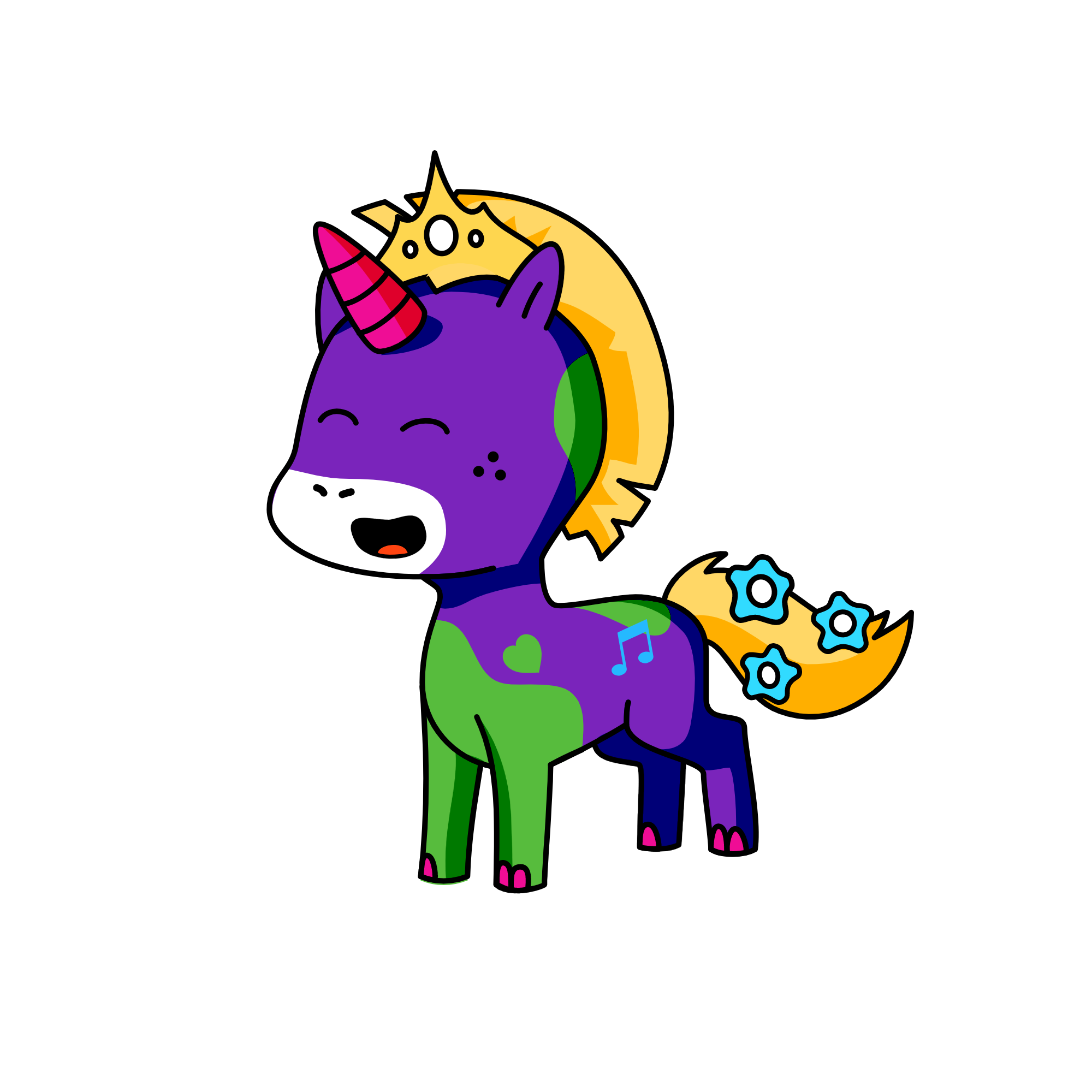pony, the unicorn