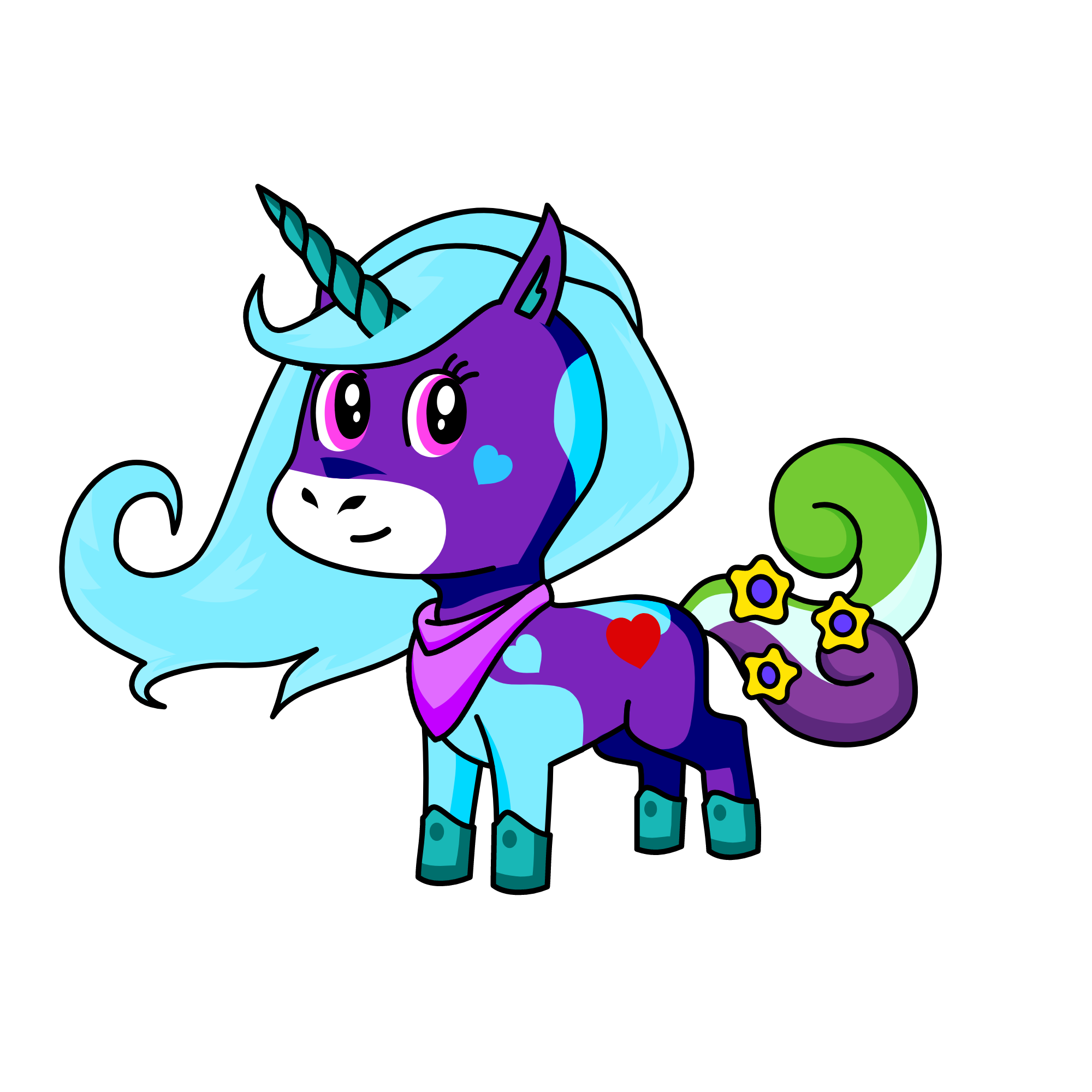 rainbow shine, the unicorn