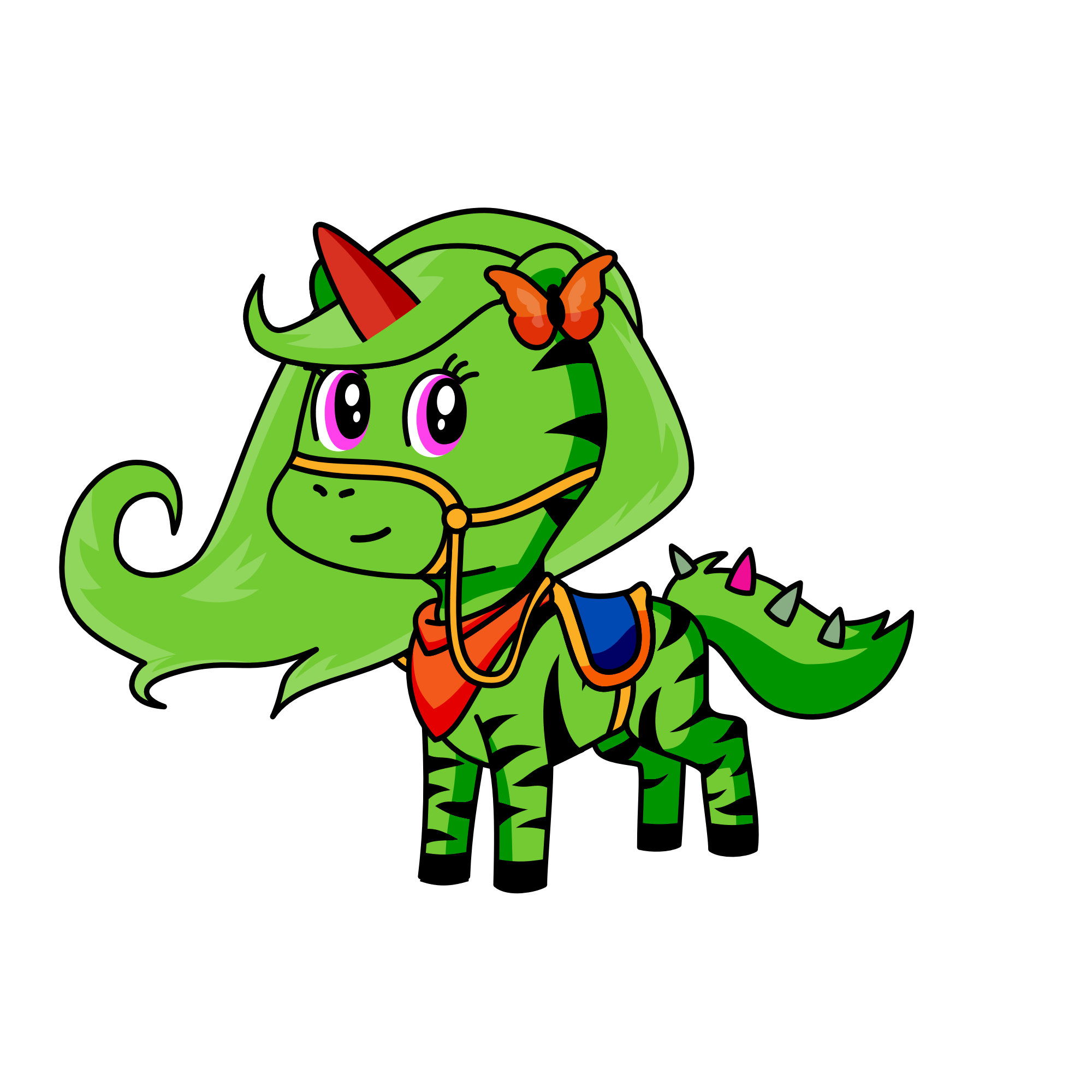 PRINSES BOWSER, the unicorn