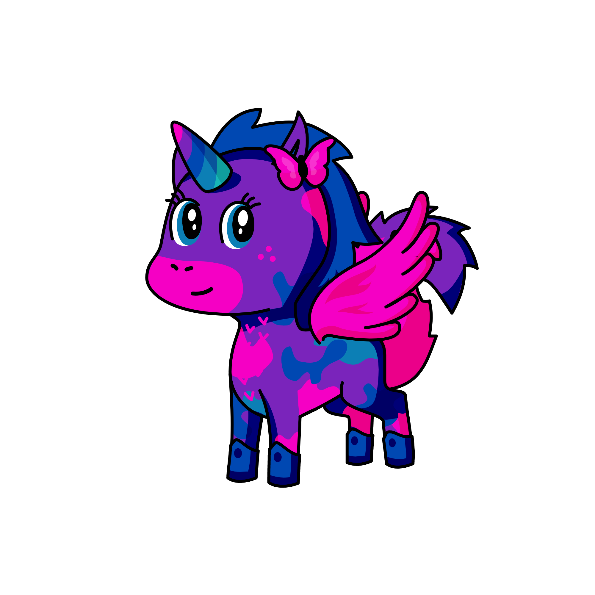 Tiddles, the unicorn