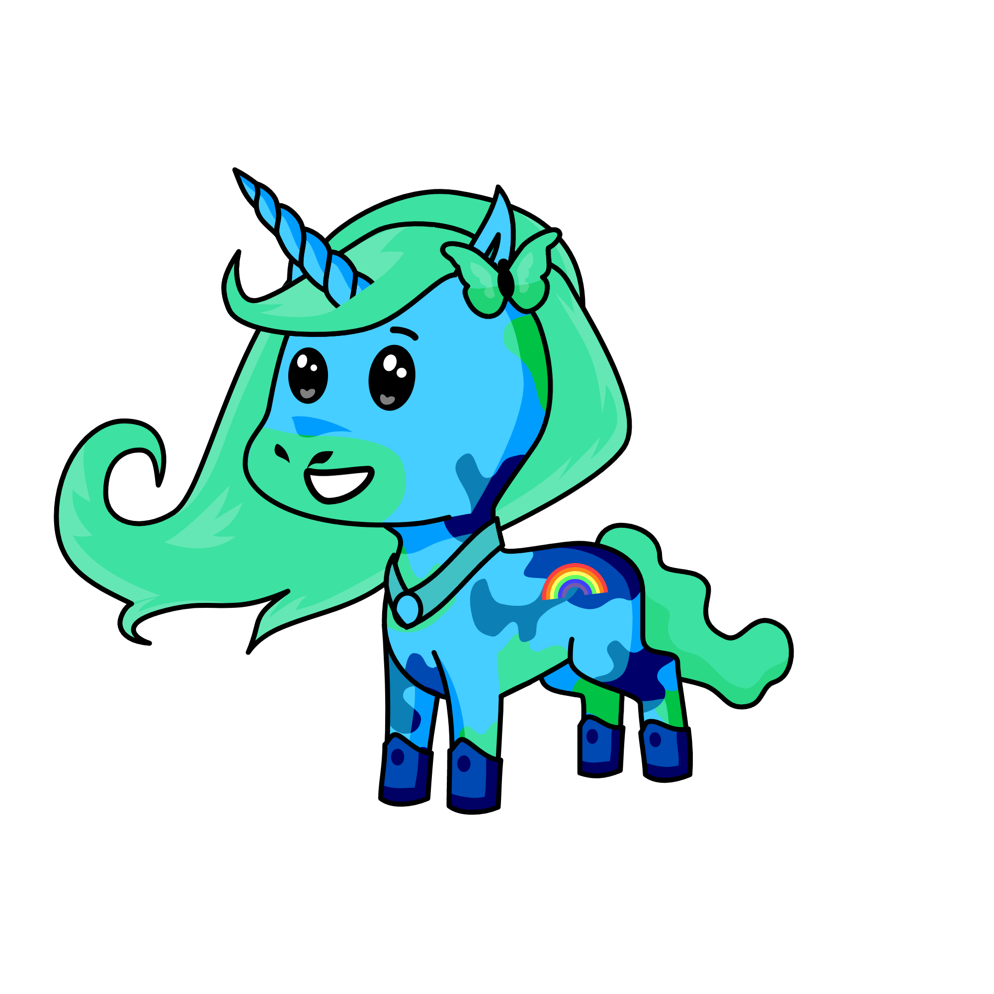 aqua, the unicorn