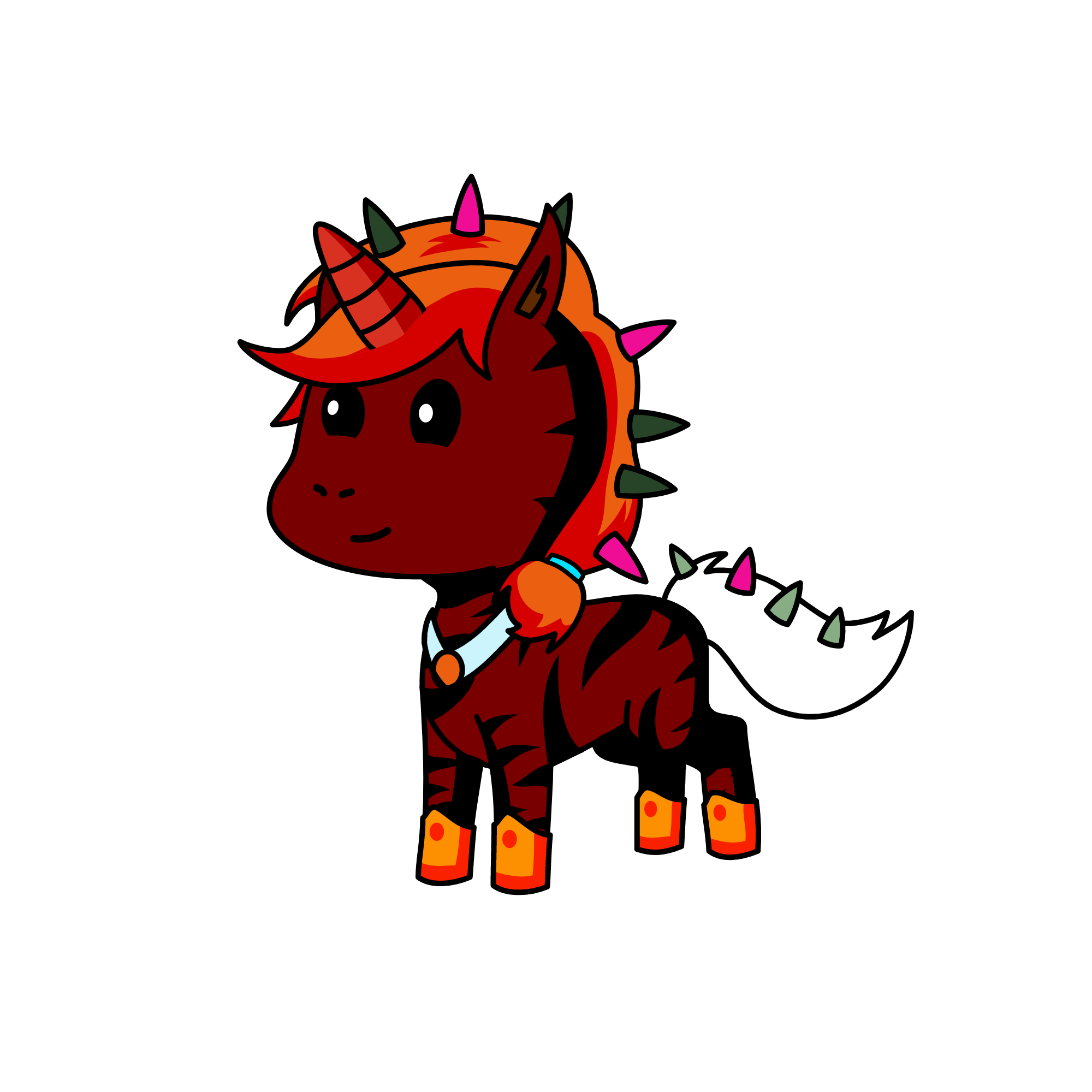 Flame, the unicorn