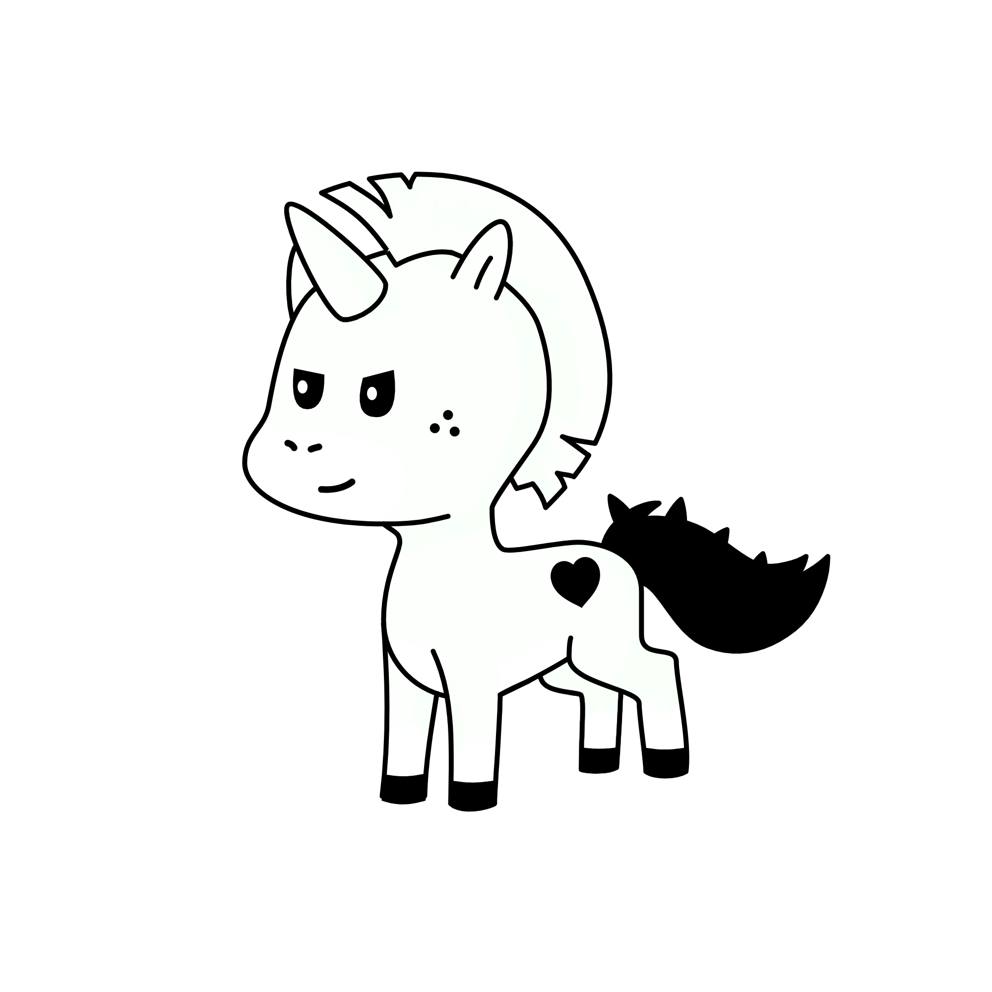 Shadow doomed, the unicorn