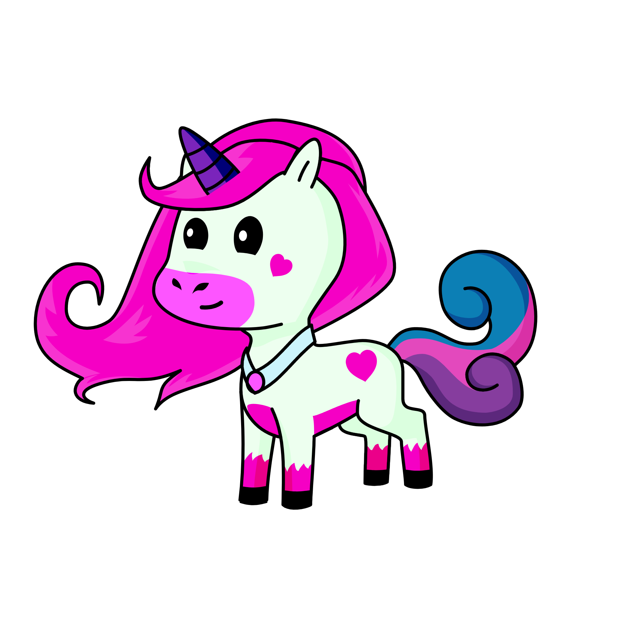 Pink, the unicorn