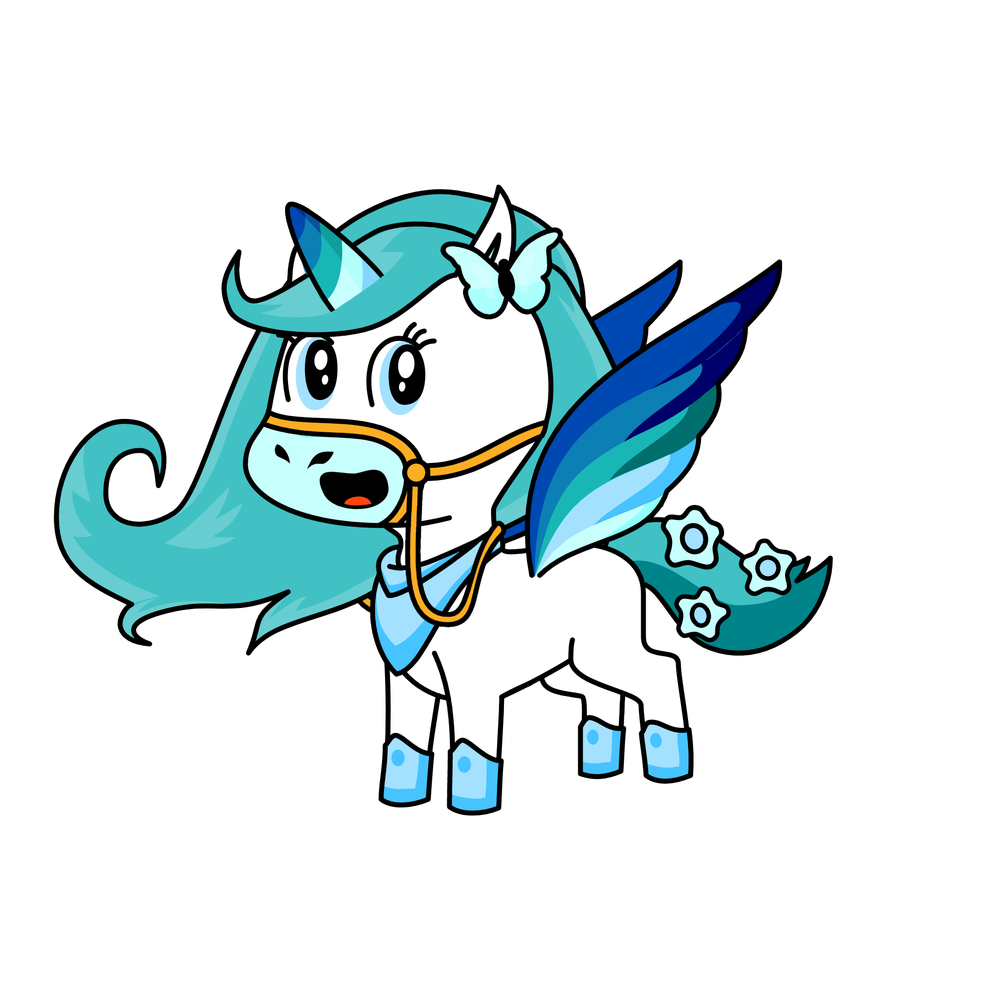 azul, the unicorn
