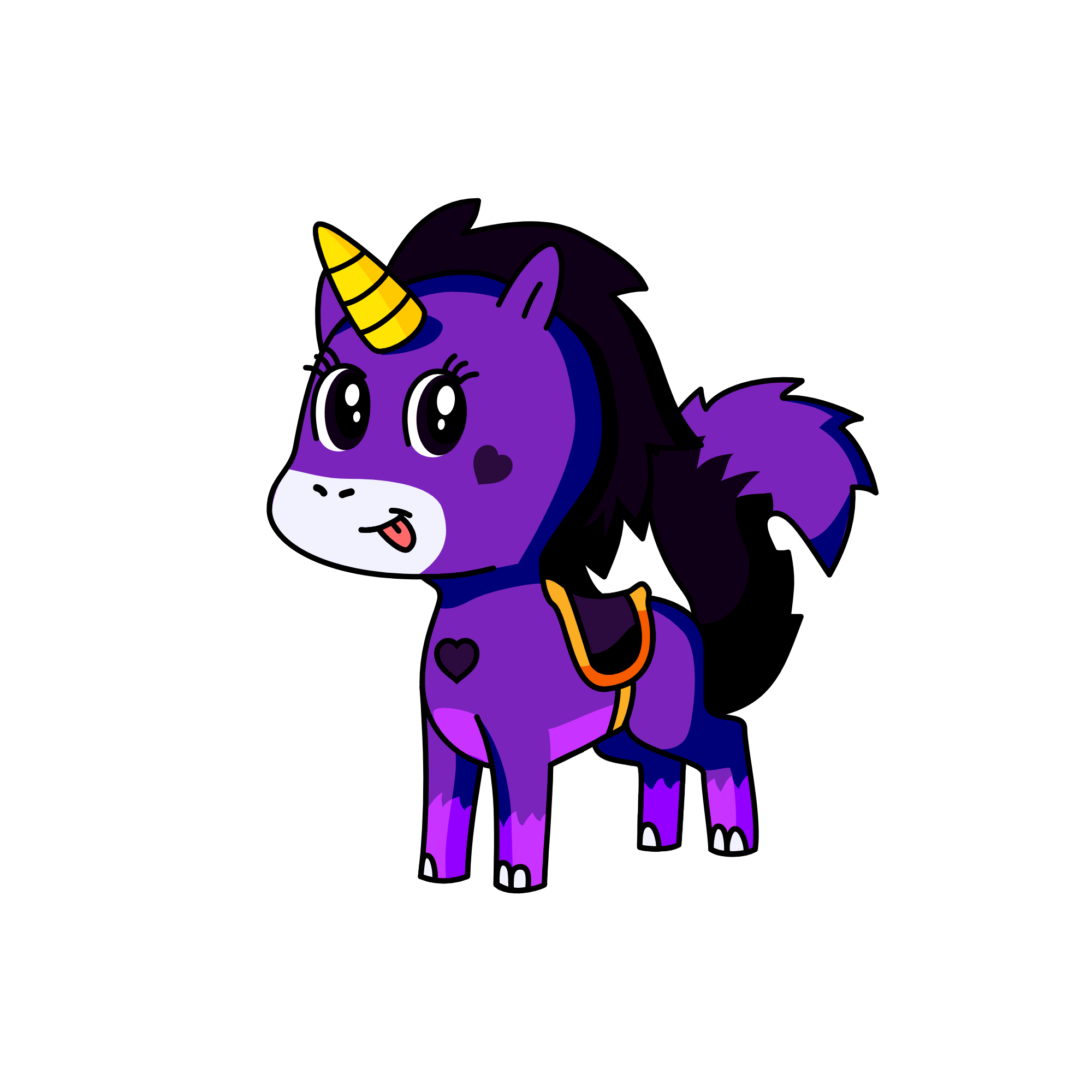 purply, the unicorn