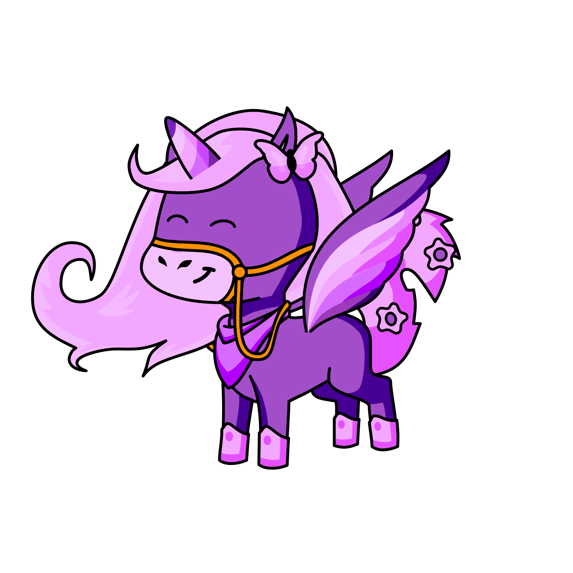 purple, the unicorn