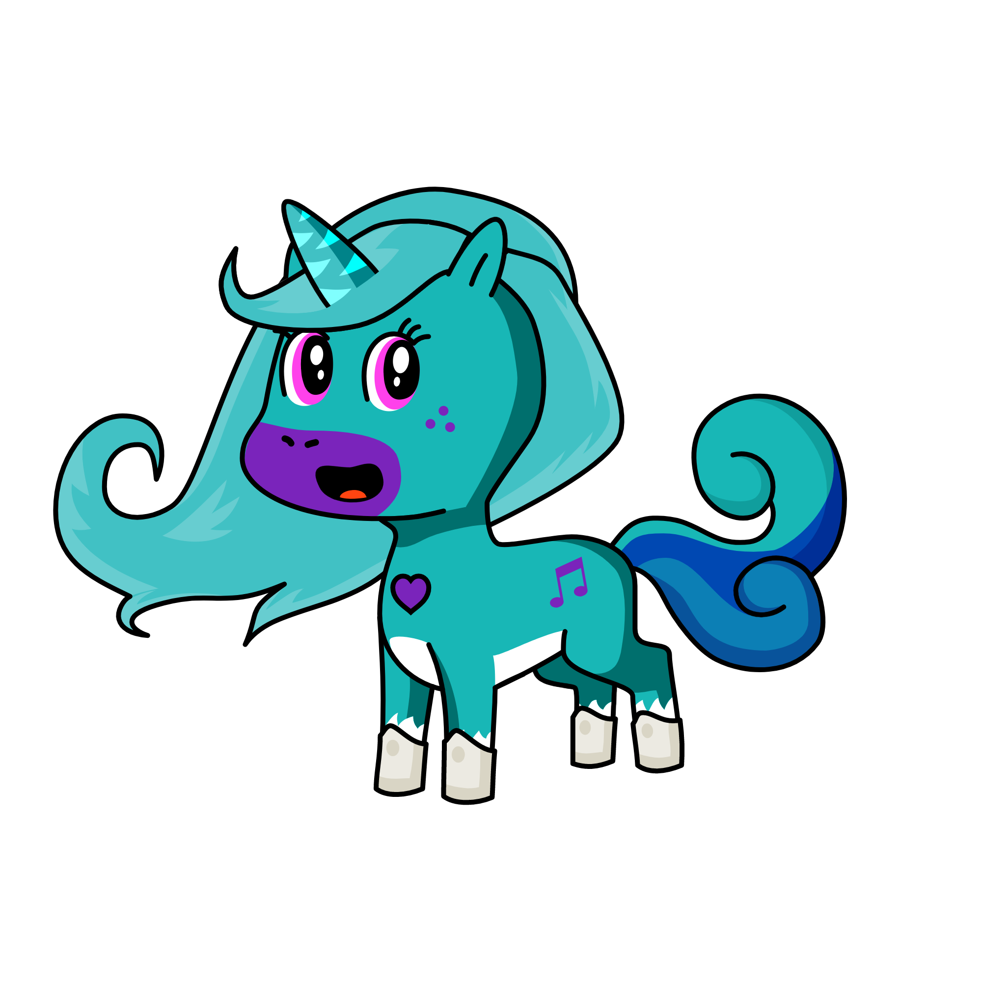 ICE QUEEN, the unicorn