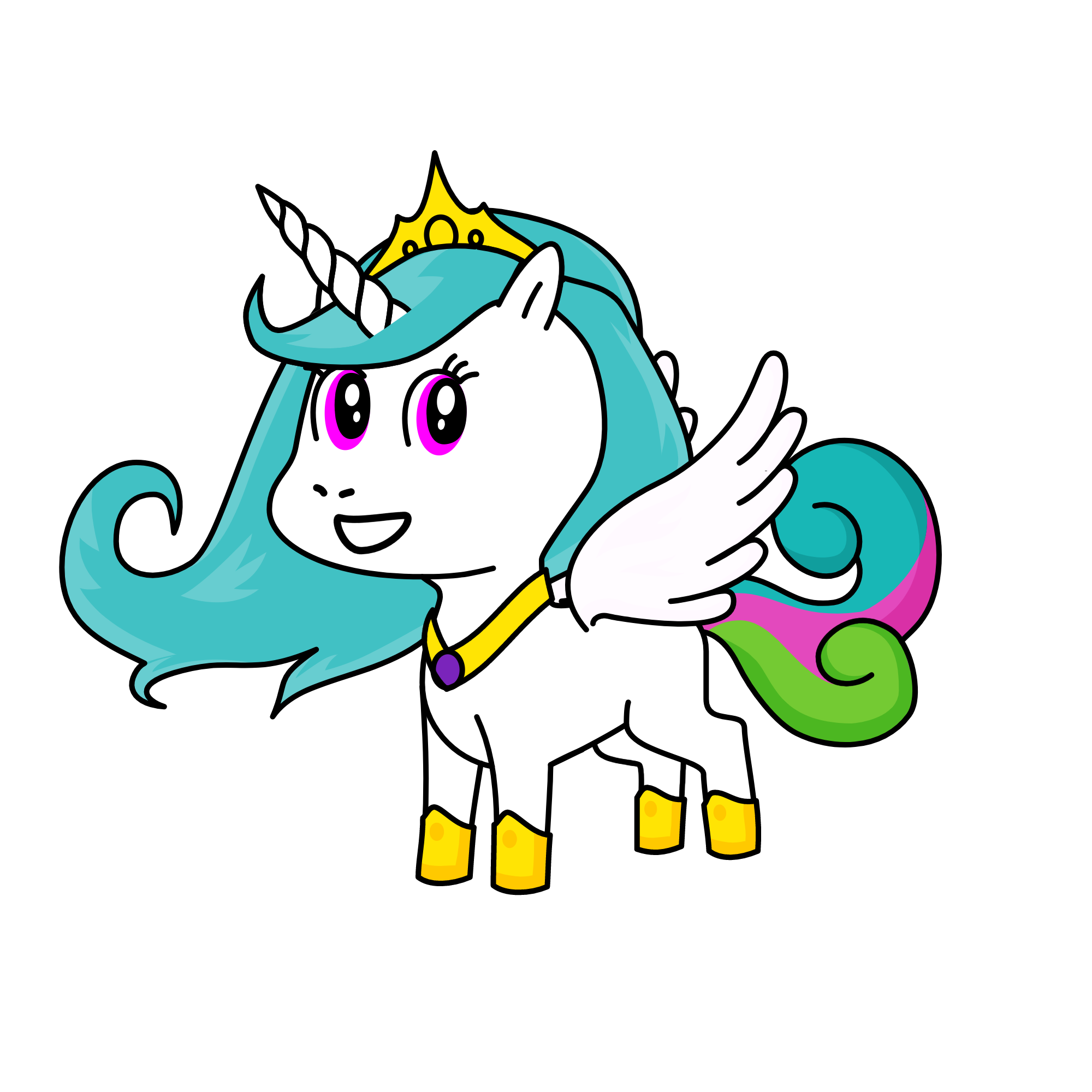 Princess celestia, the unicorn