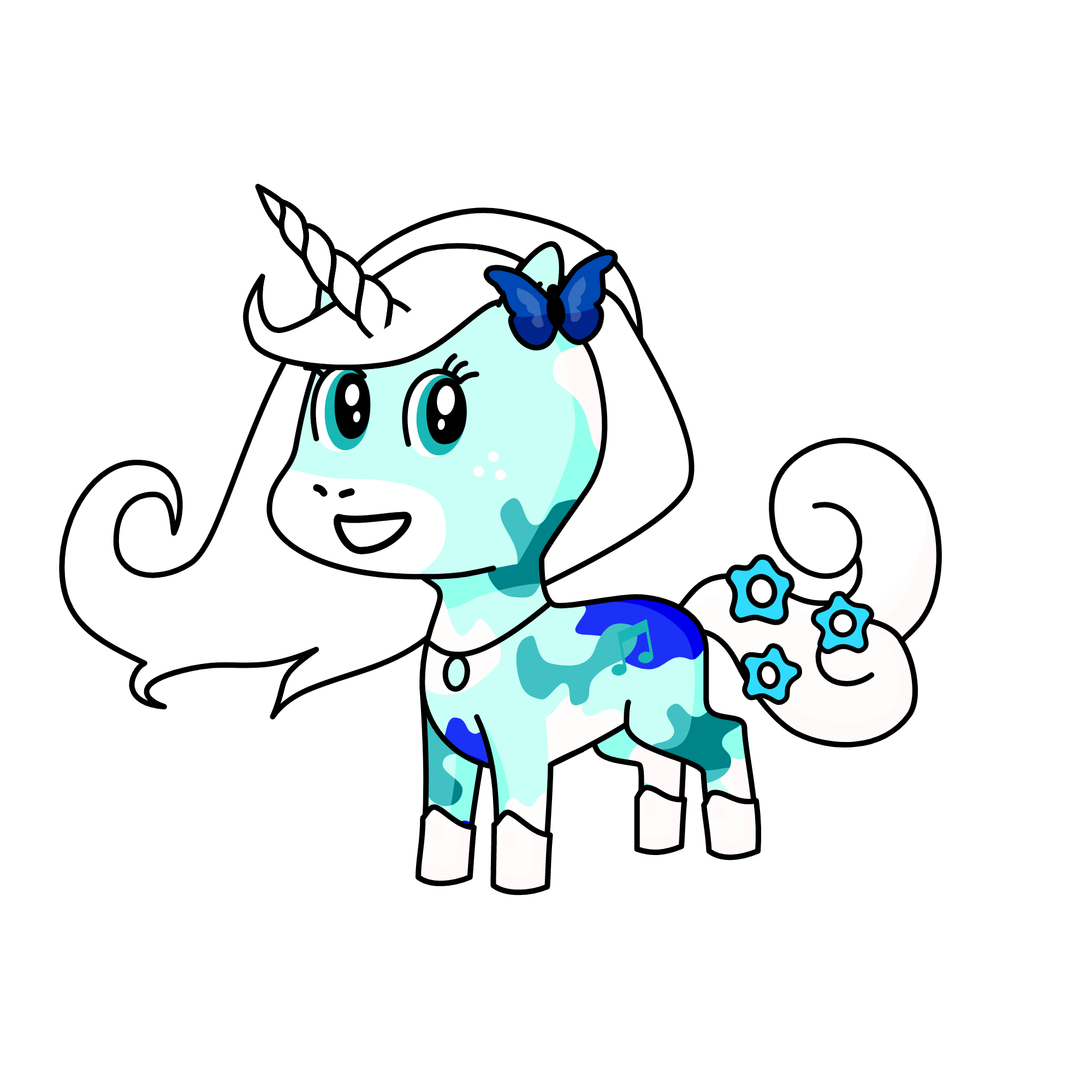 Winter, the unicorn