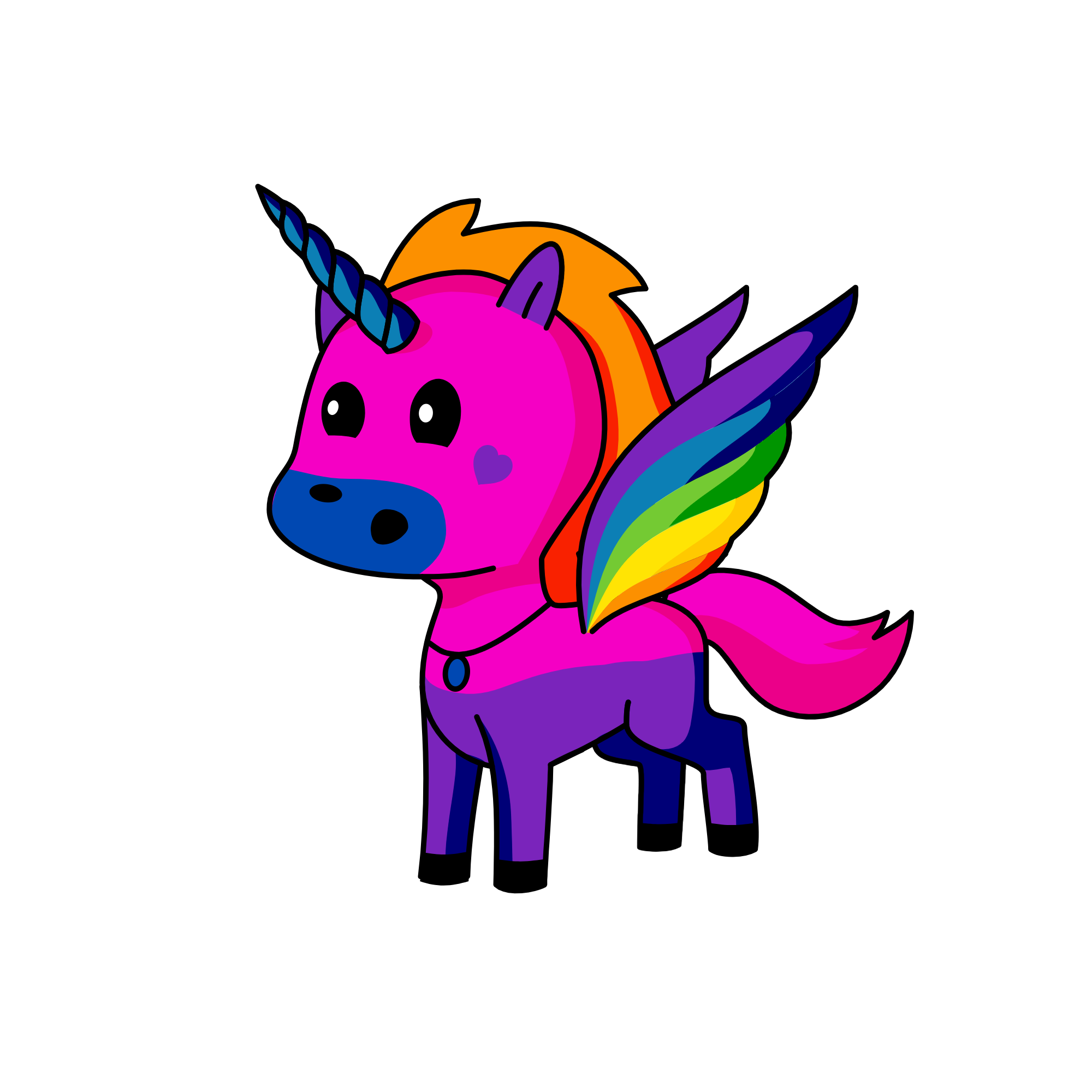 the sky, the unicorn
