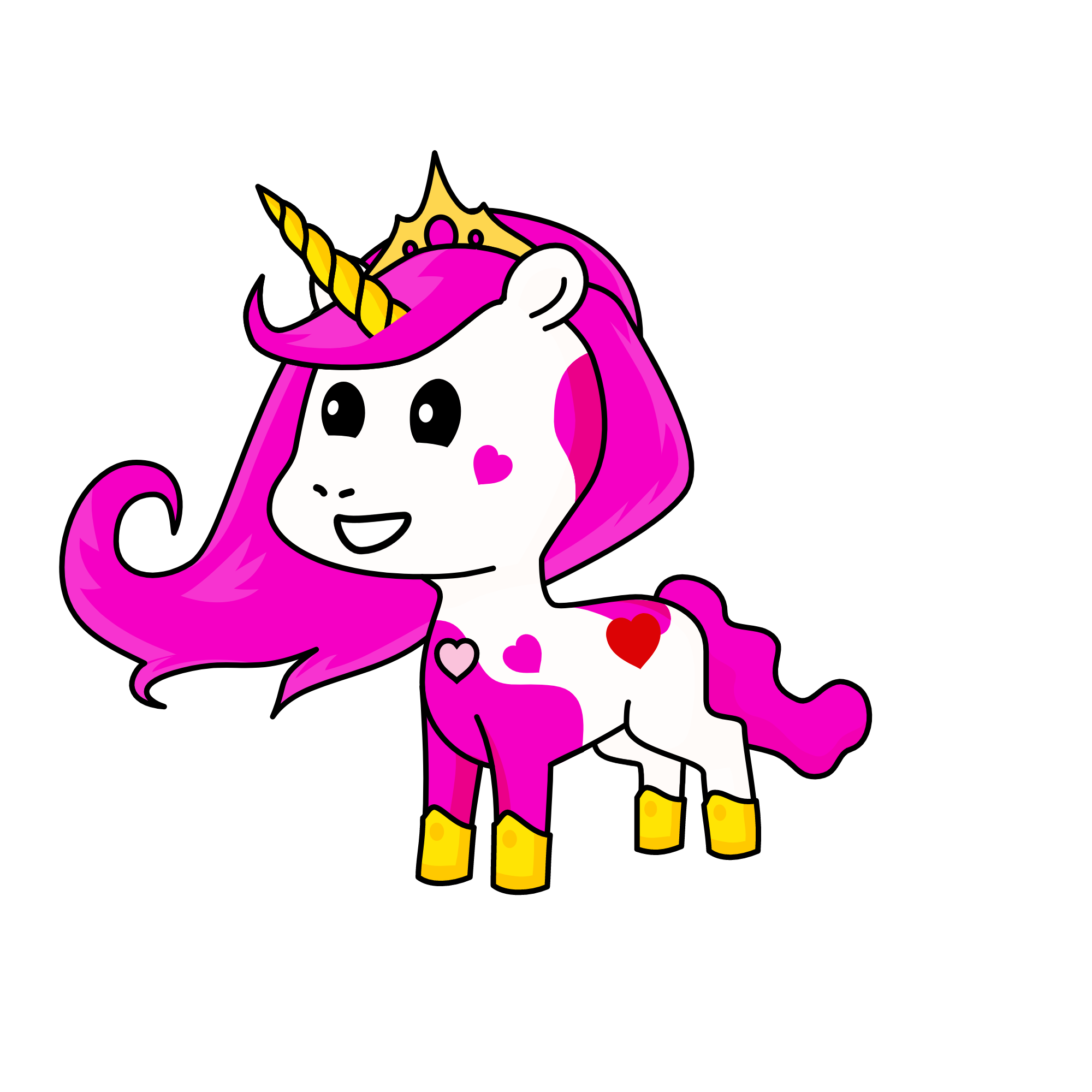 Pink-i-corn, the unicorn