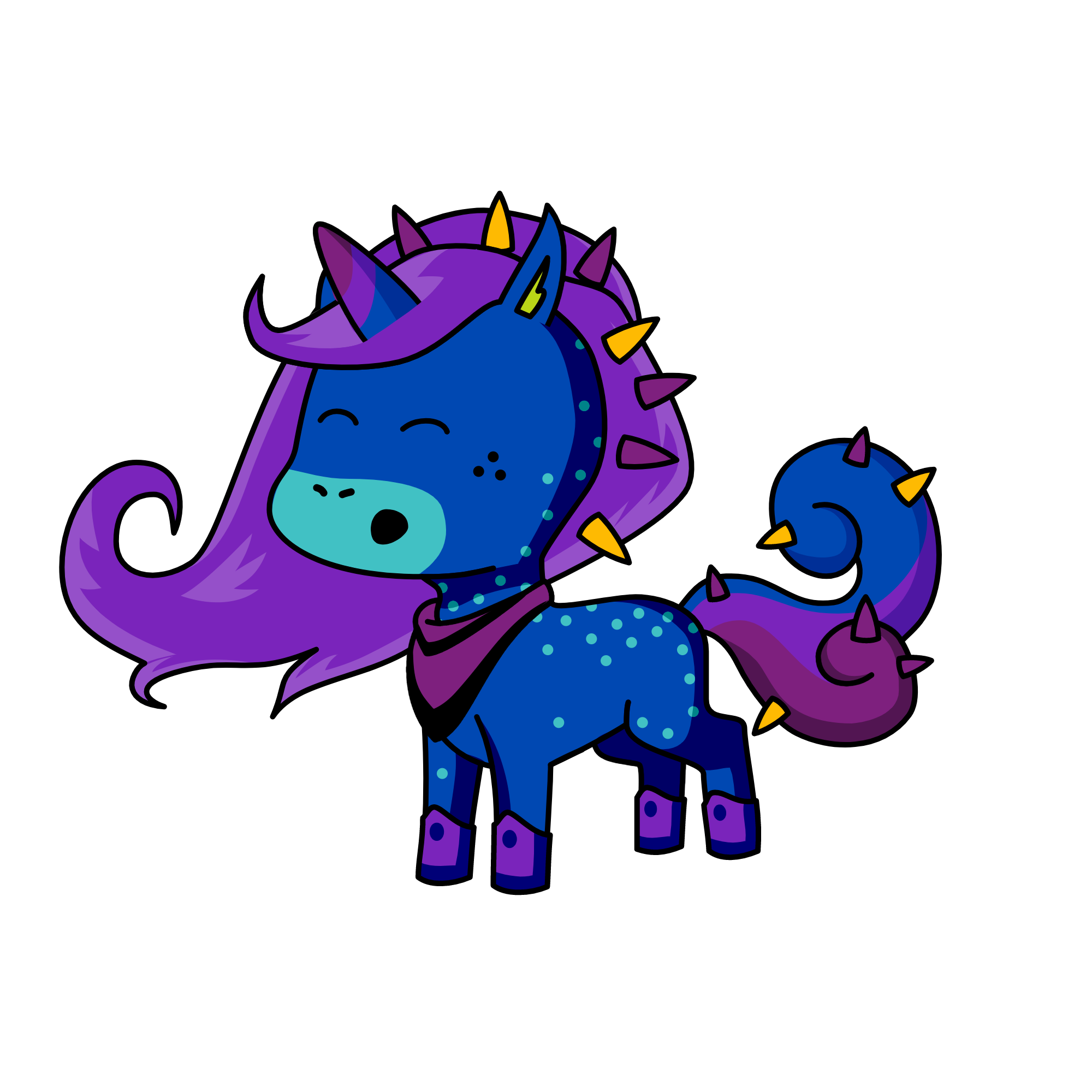 night sky, the unicorn