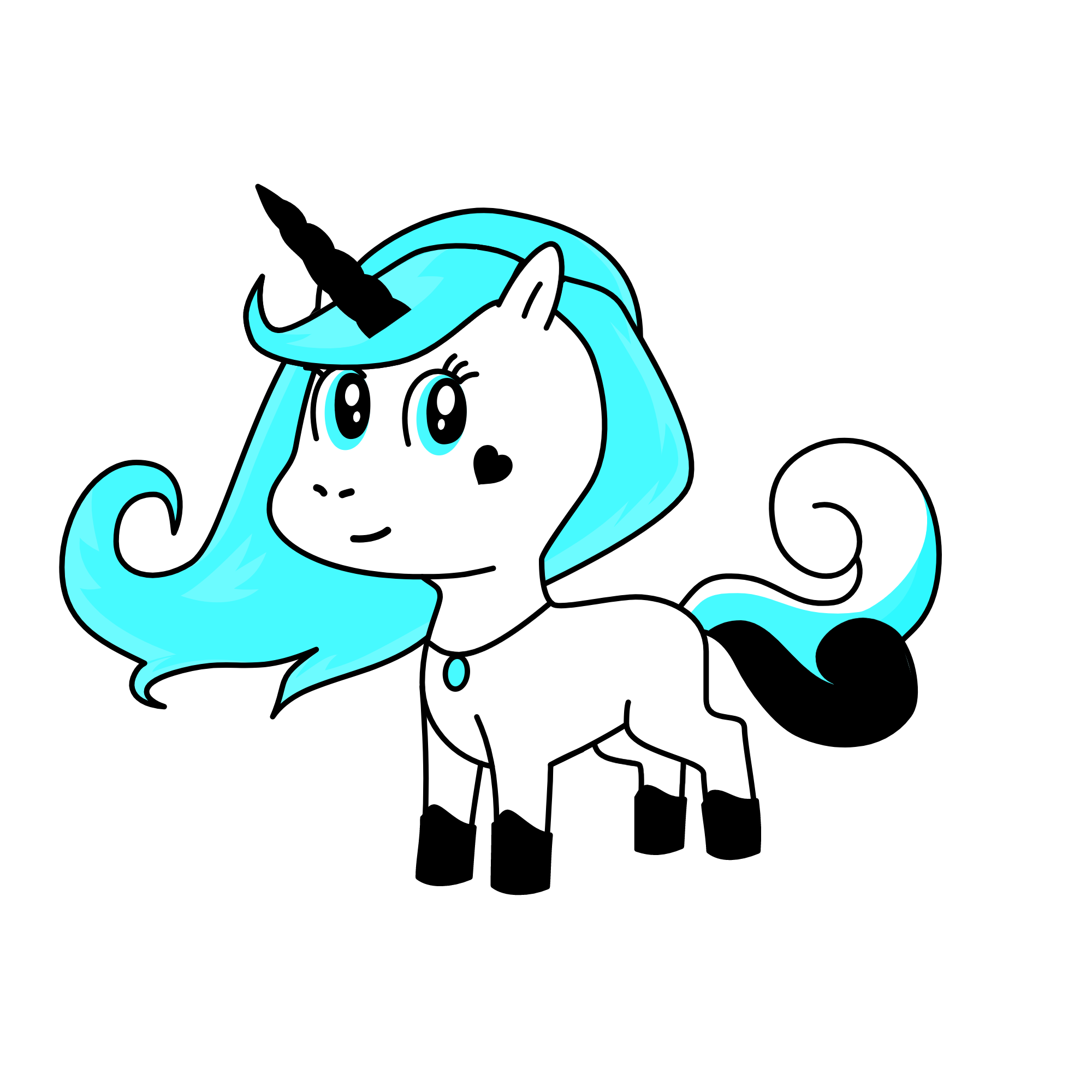 snowy, the unicorn