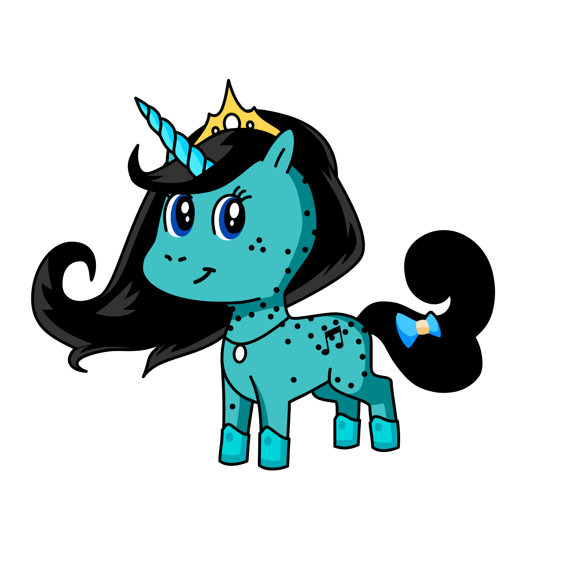 pony, the unicorn