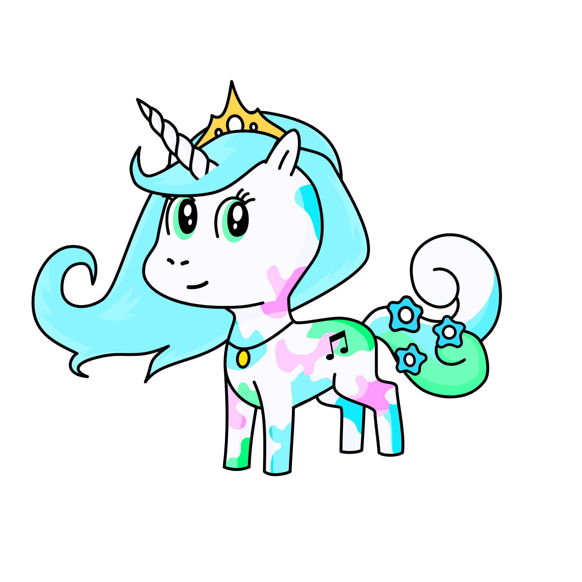 Princess Of Songs, the unicorn