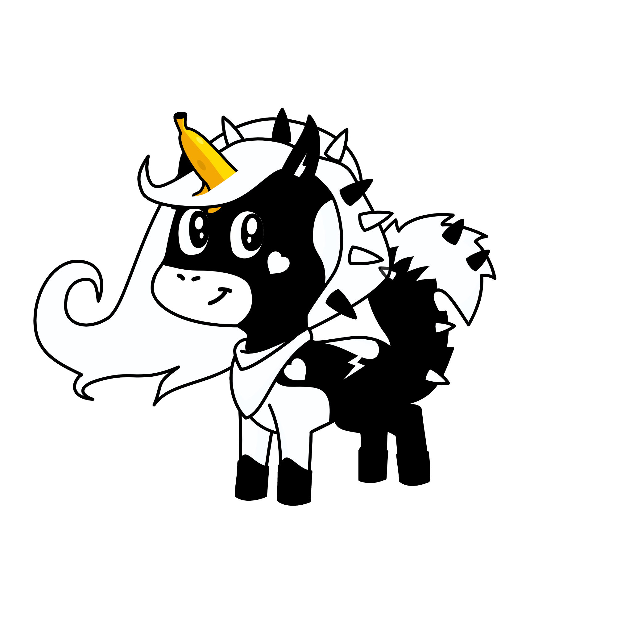 black, the unicorn
