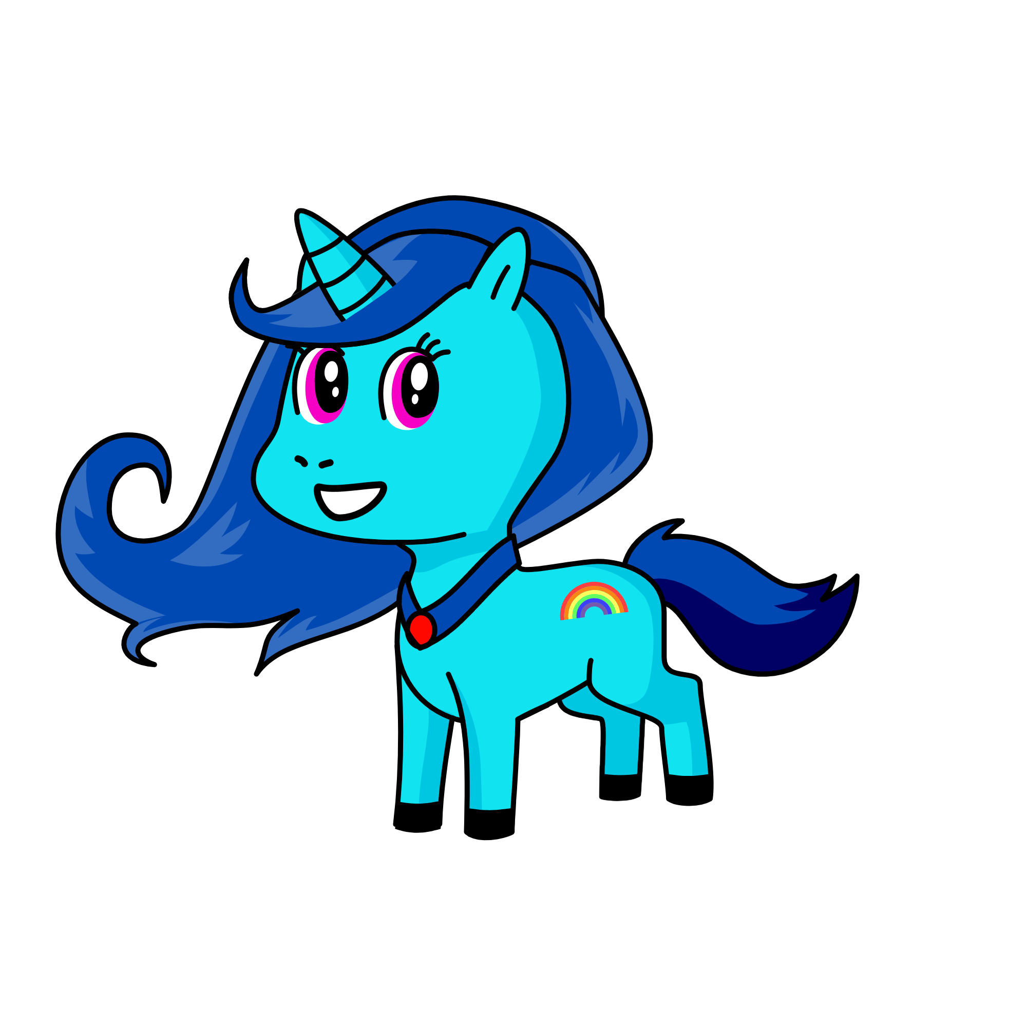 Rainbow Dash, the unicorn