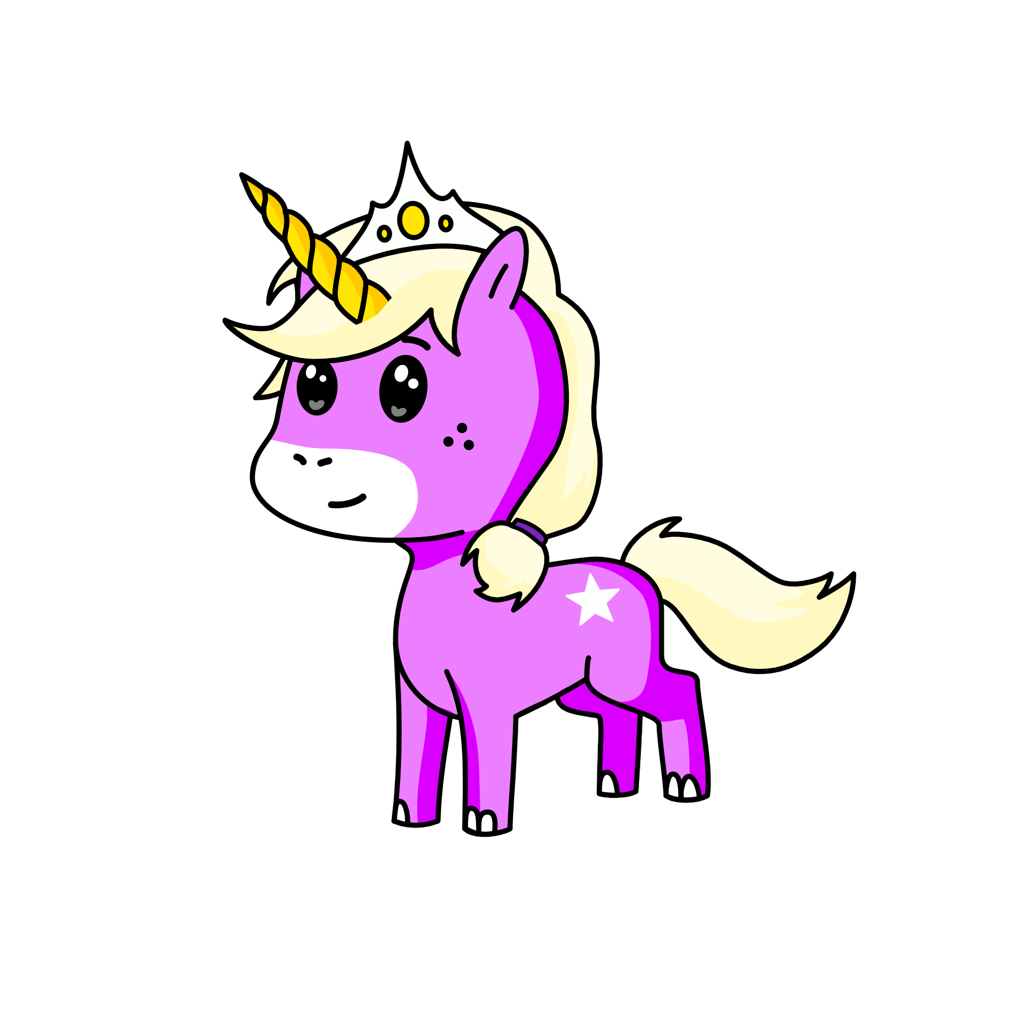 Princess sparkle, the unicorn