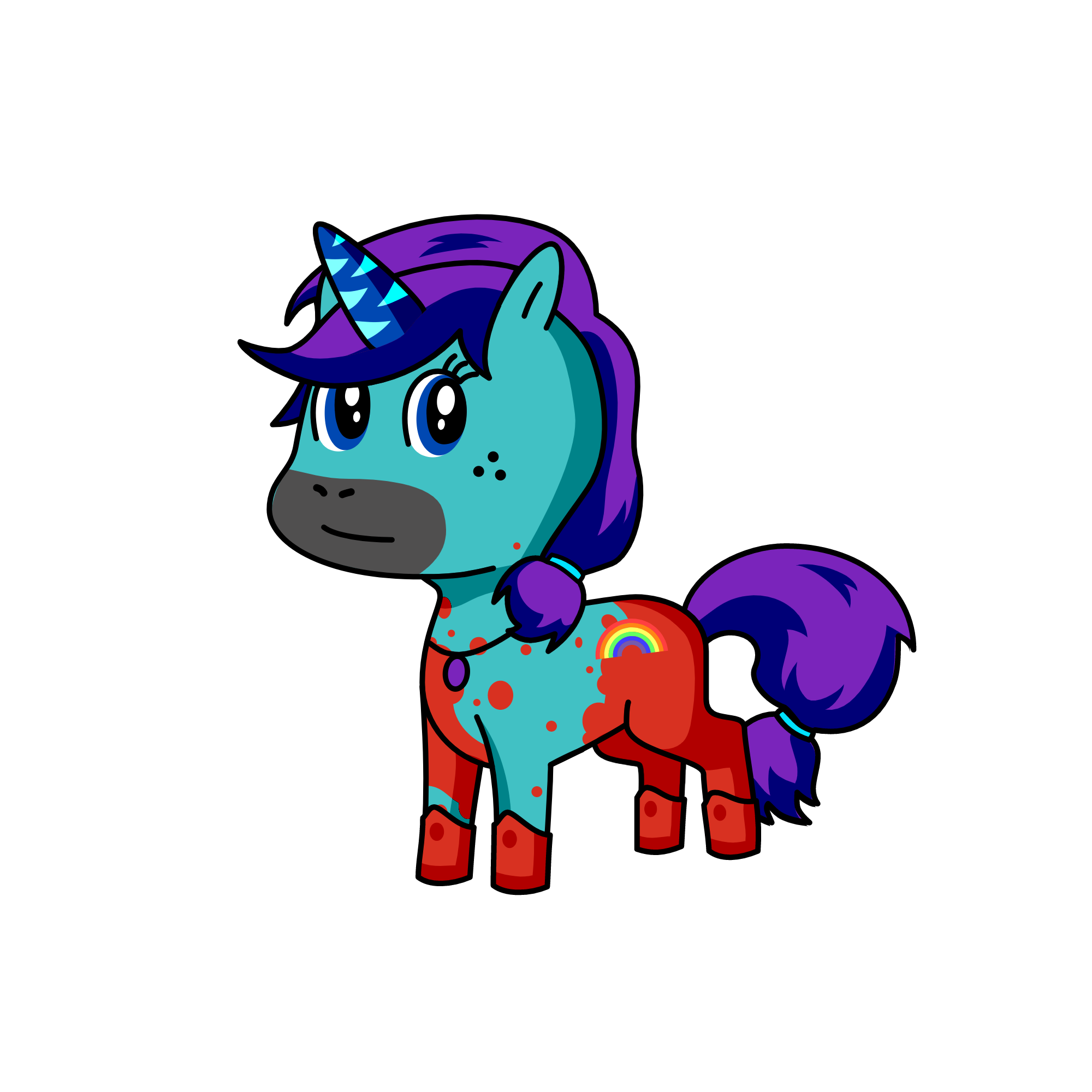 raibow, the unicorn