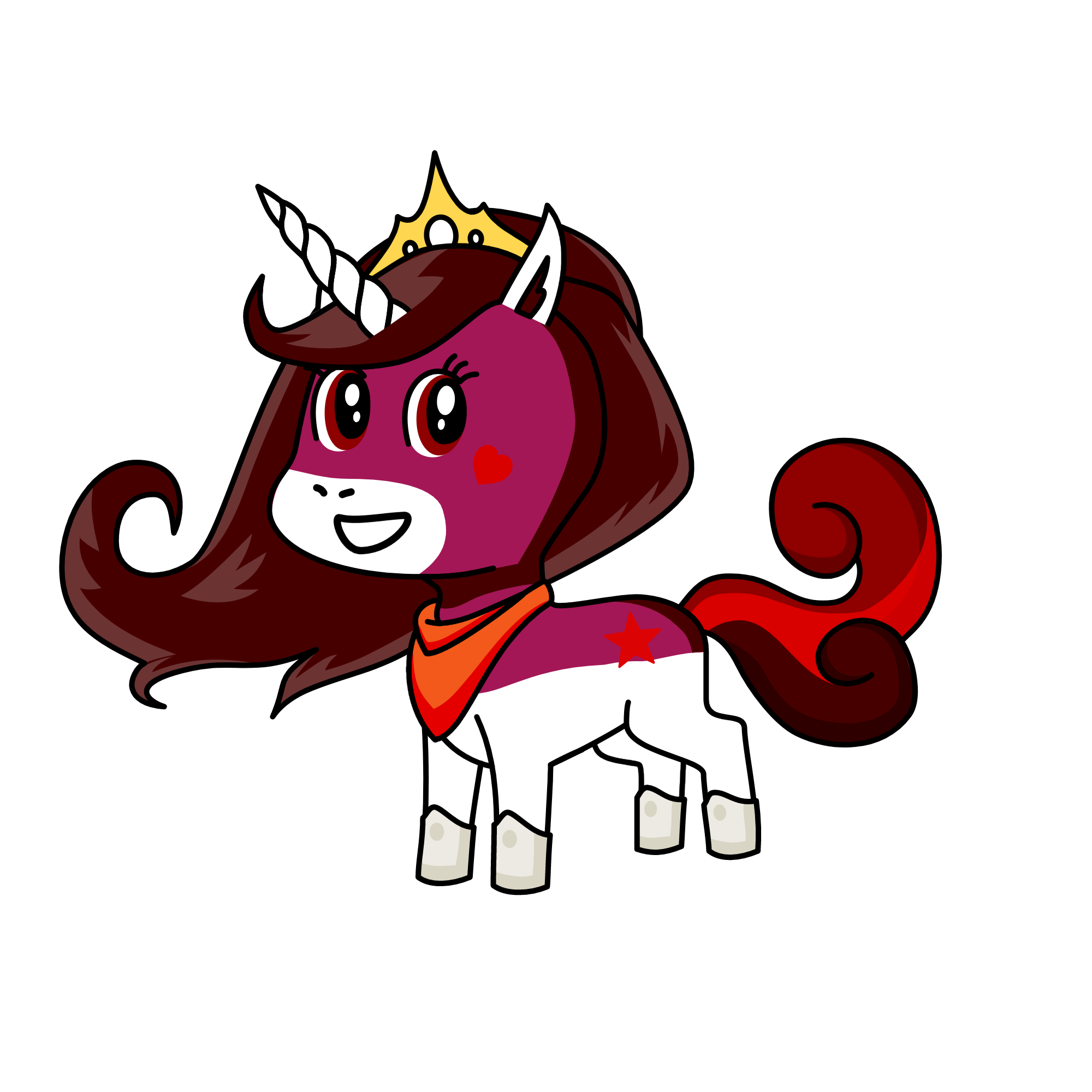 Princess of Popstars, the unicorn