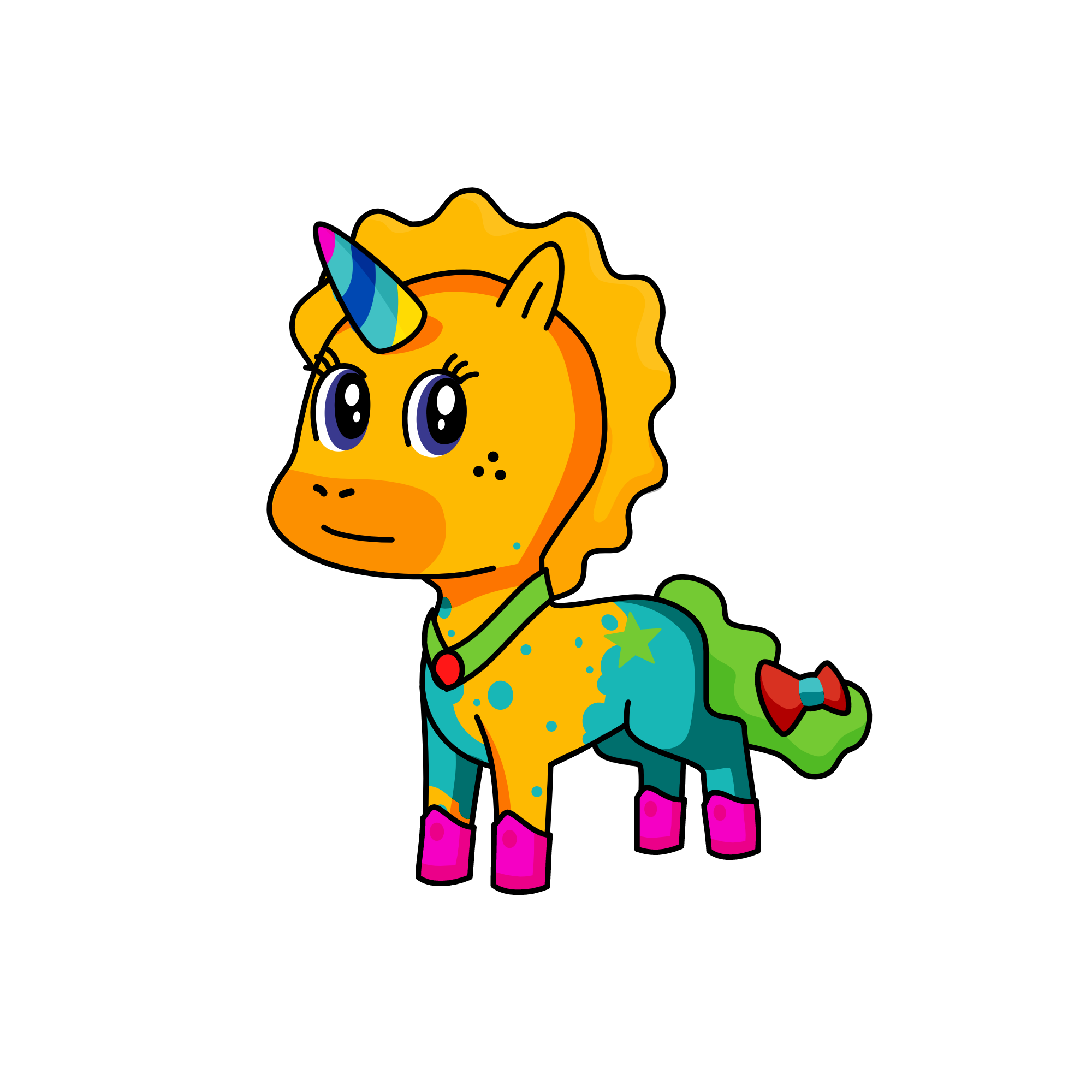 pinkey , the unicorn