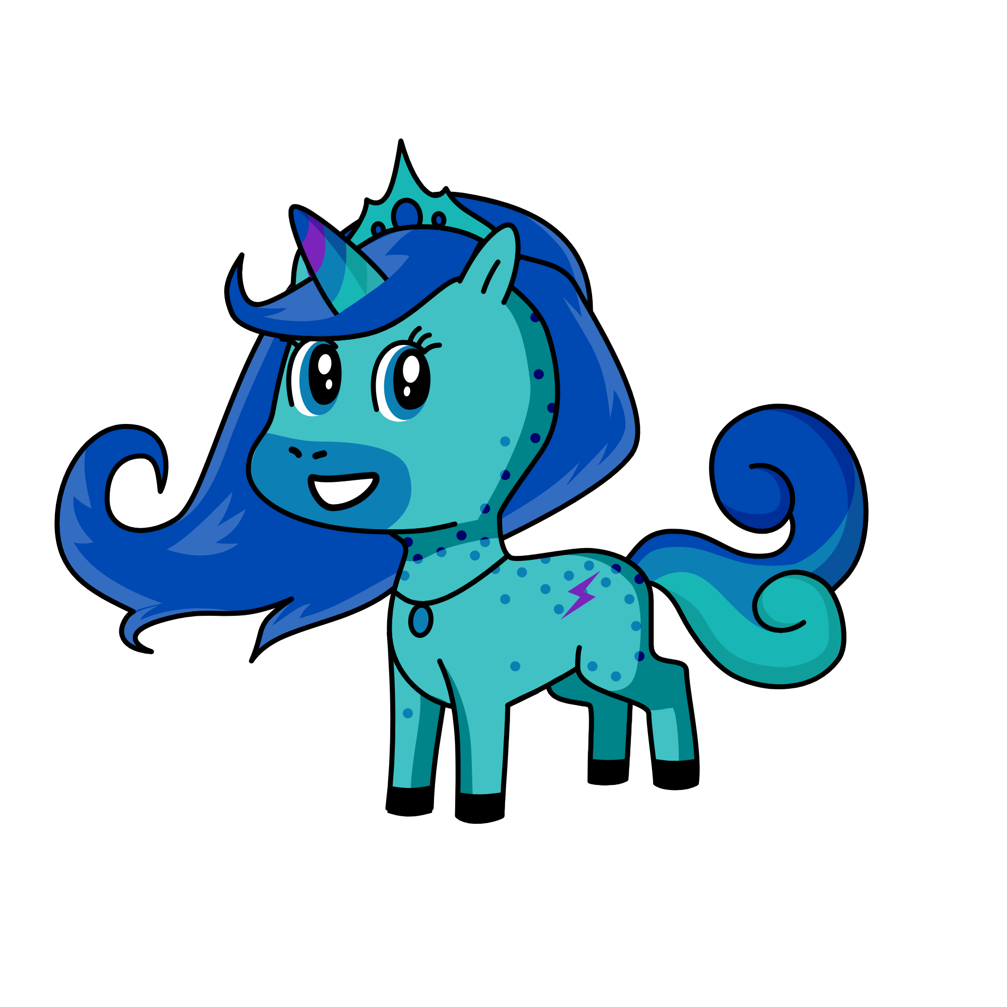 Snow Queen, the unicorn