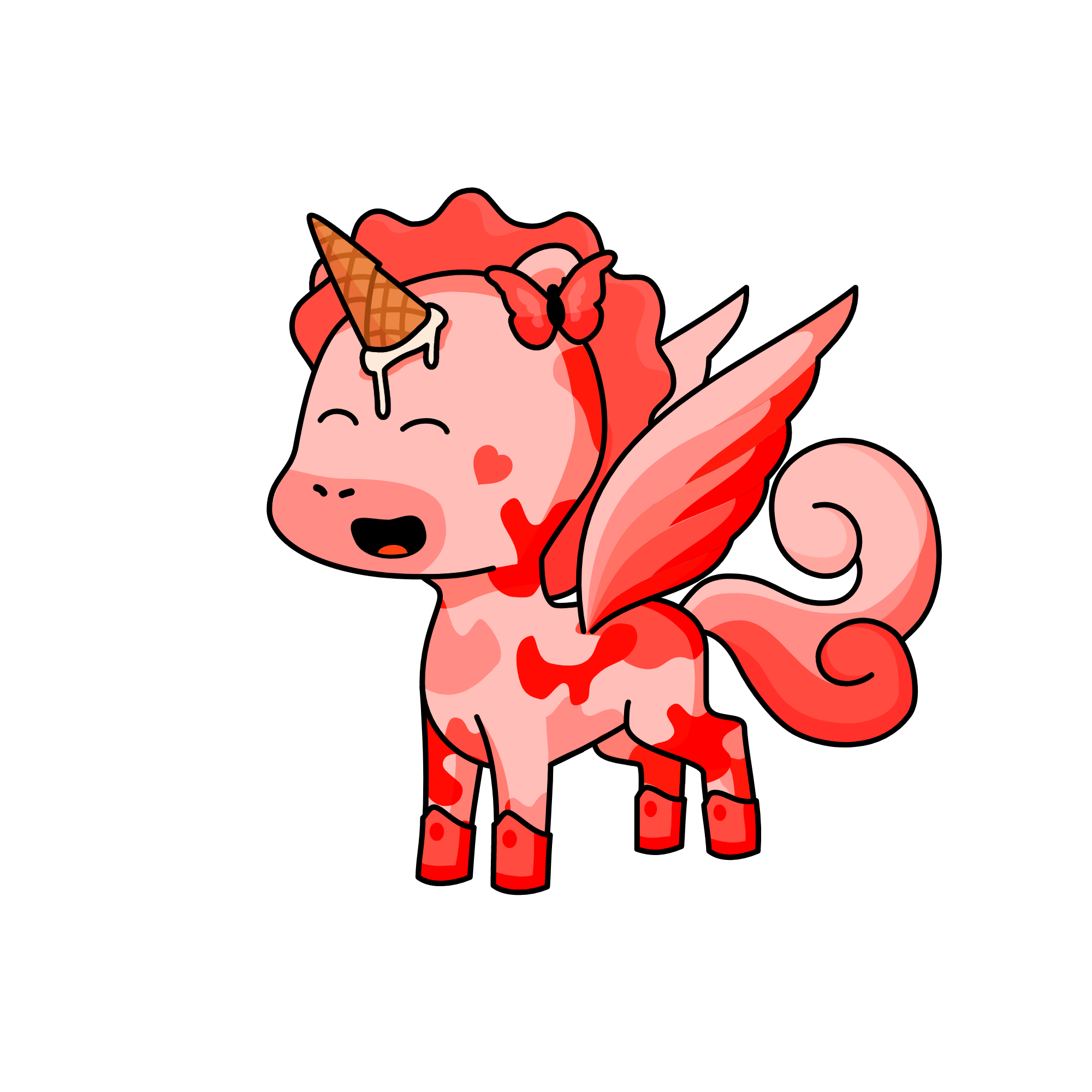 Strawberry Ice Cream, the unicorn