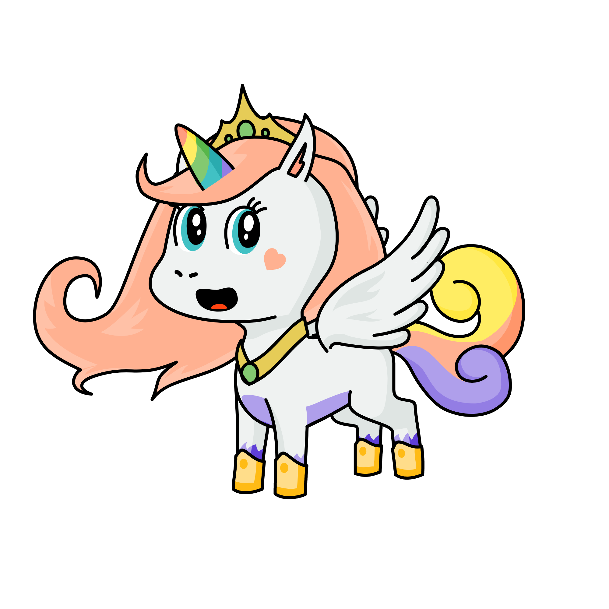 Melody, the unicorn