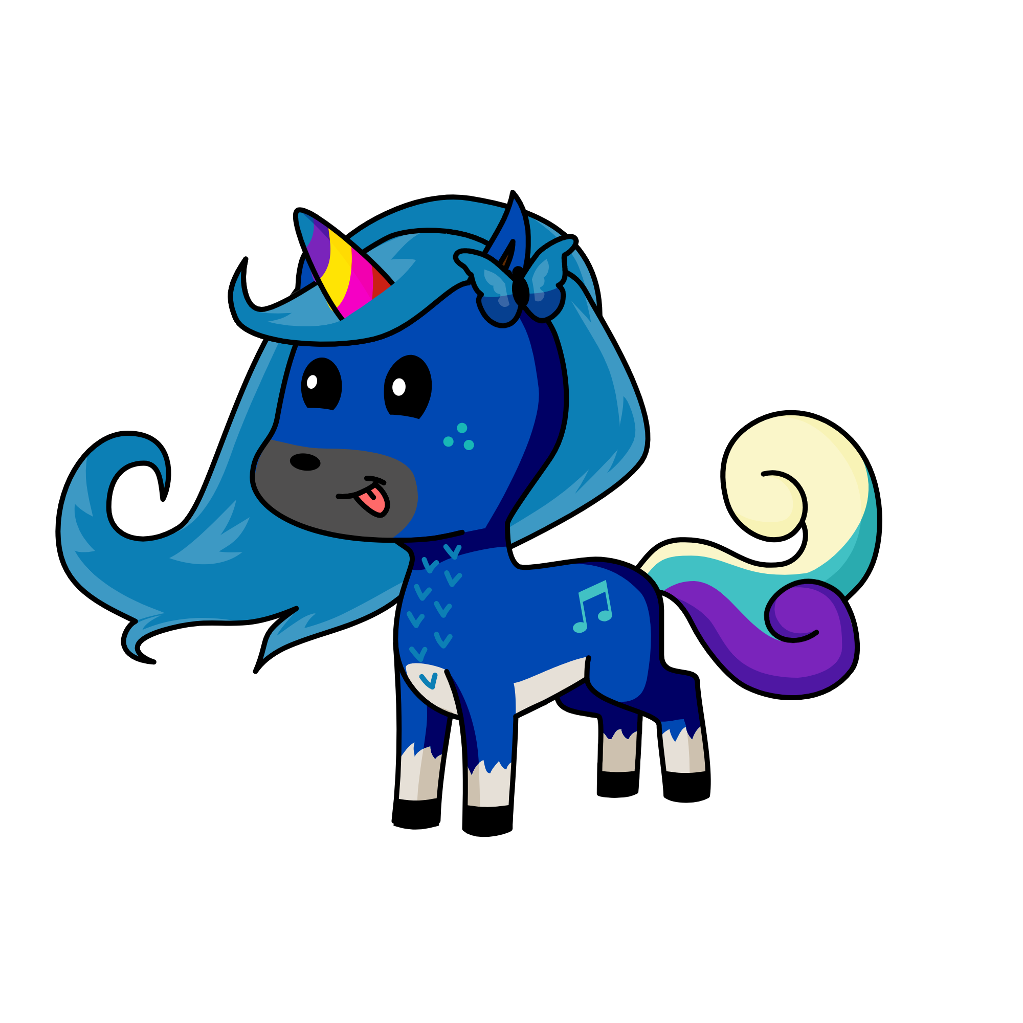 Gece, the unicorn