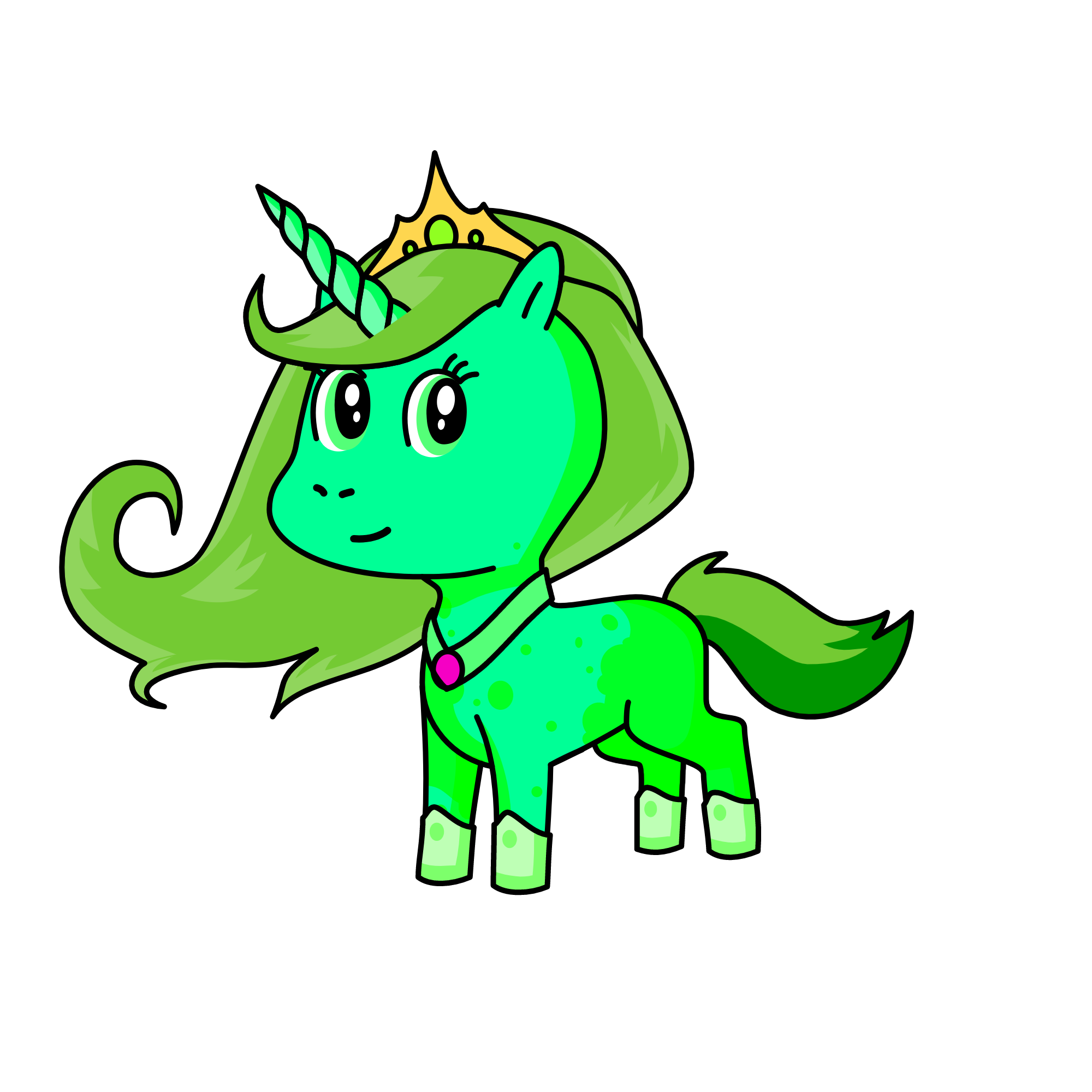 Earthy, the unicorn