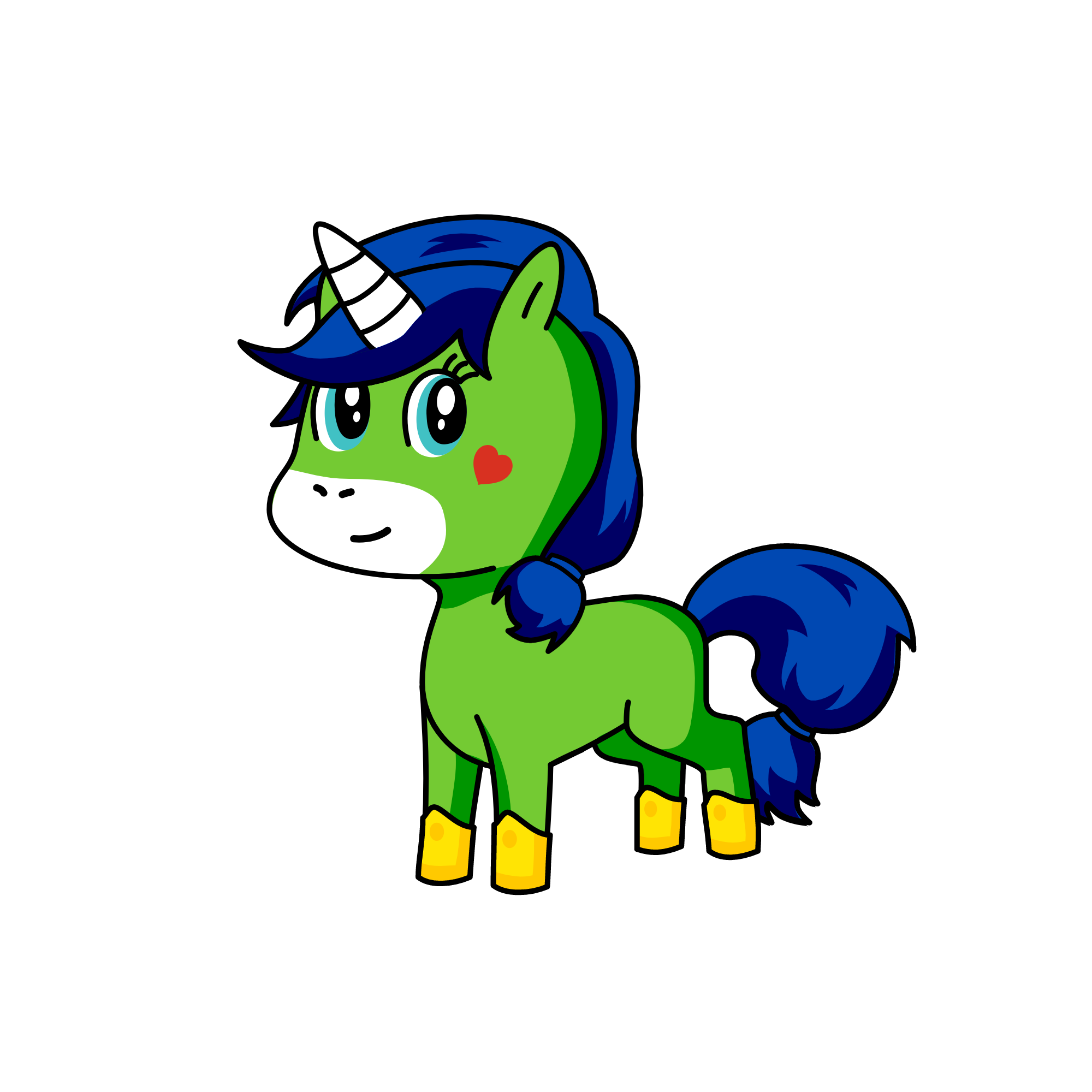 Mother nature, the unicorn