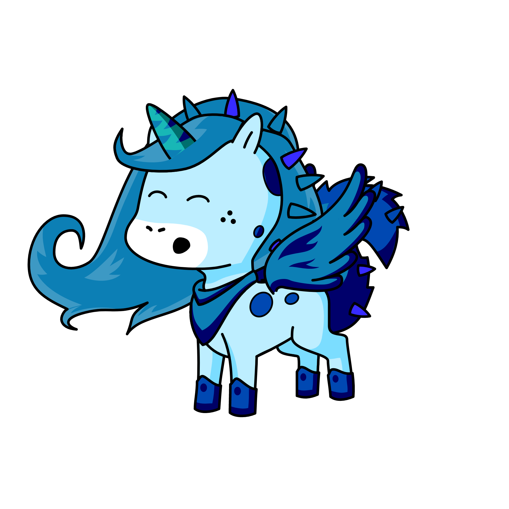Lazy, the unicorn