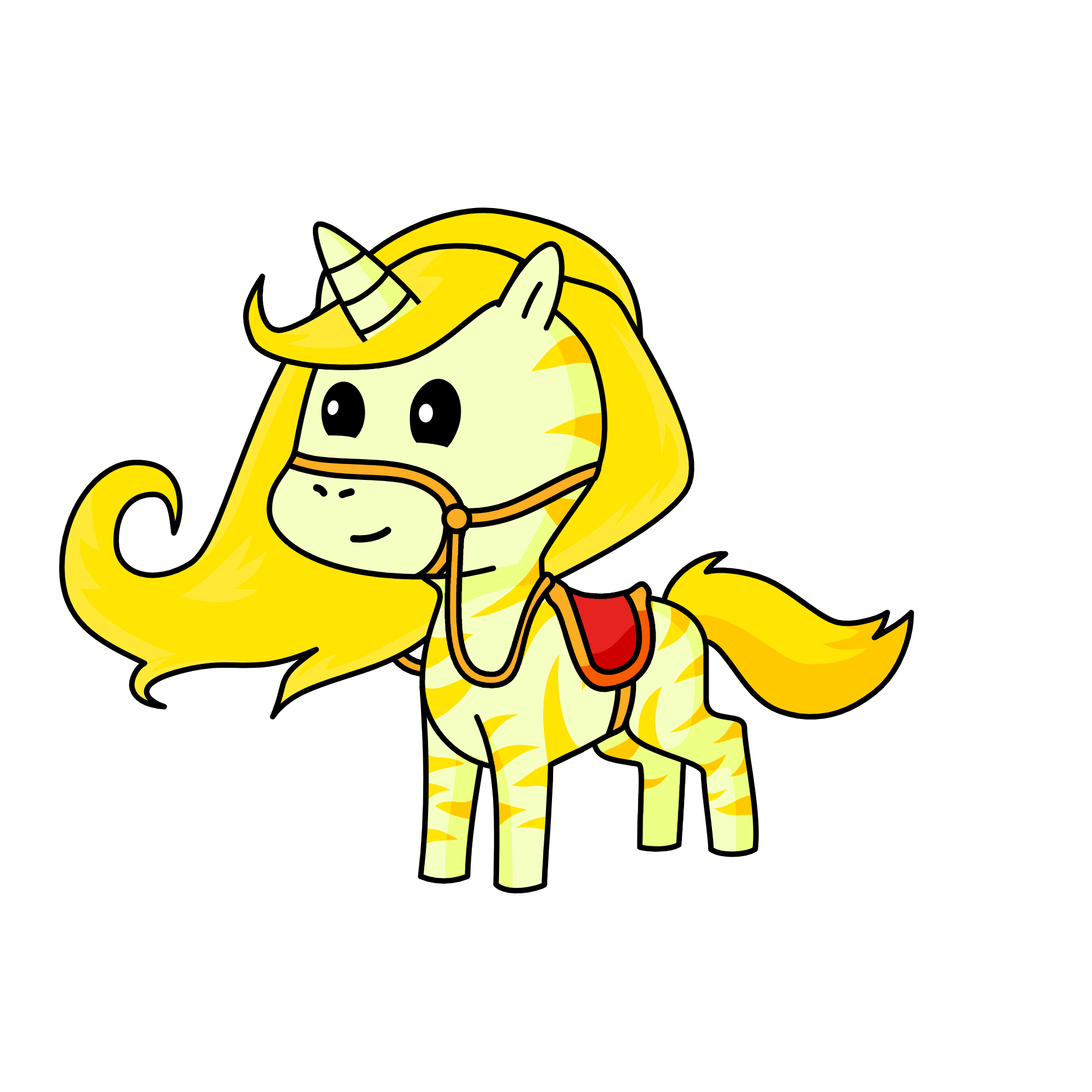 Goldy, the unicorn